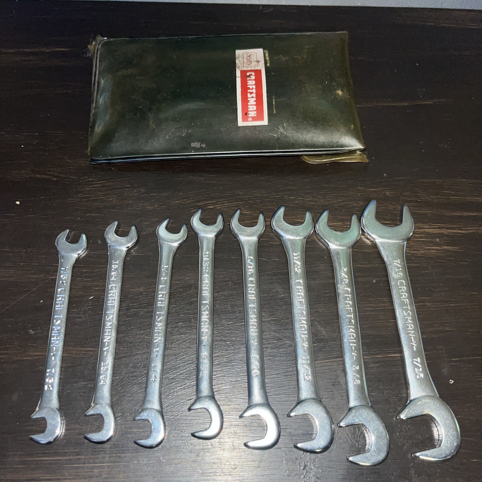 Sears Craftsman 8 Piece Open-End Offset Ignition Wrench Set 4306 – NICE – USA
