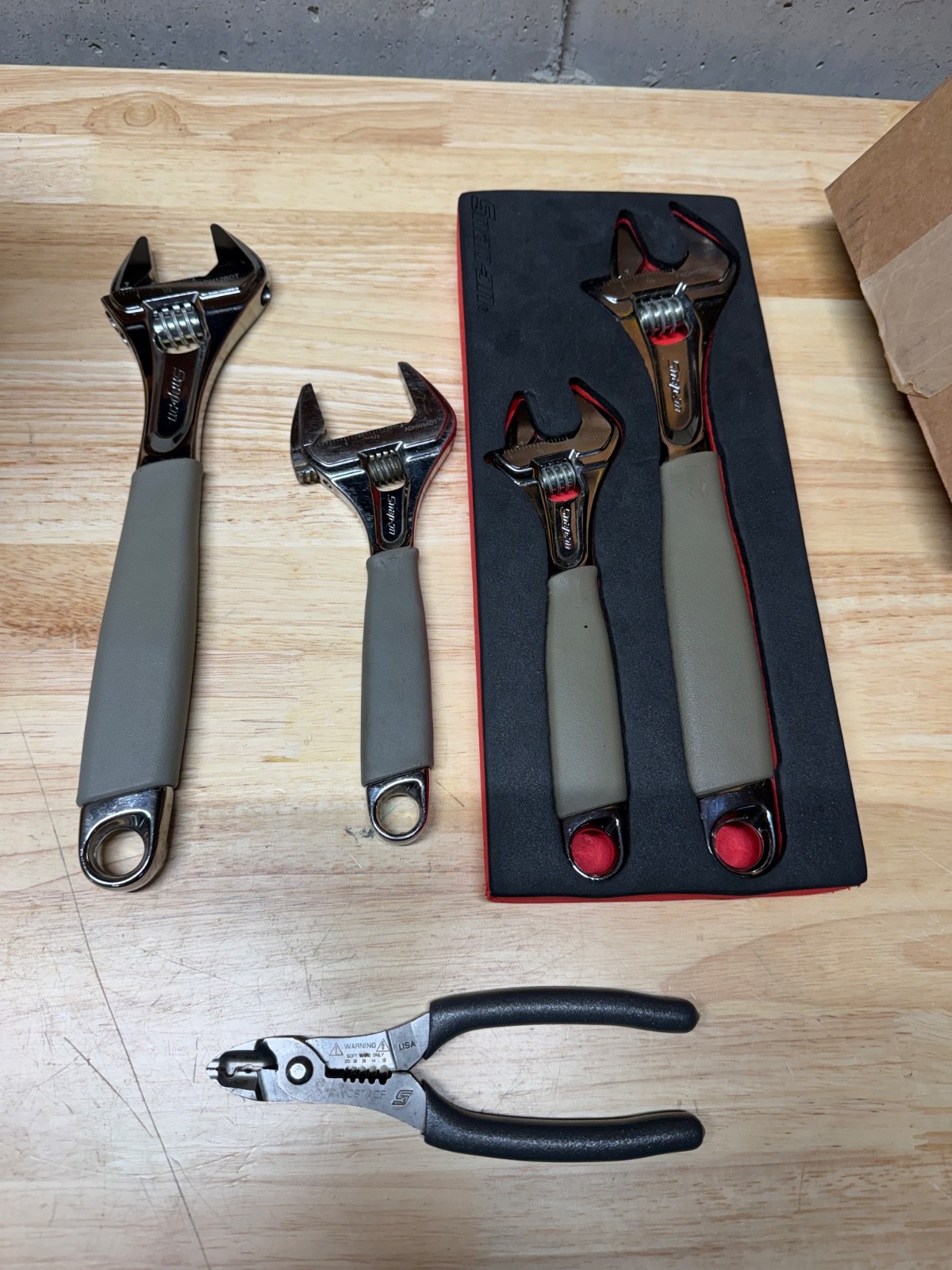 snap on adjustable wrenches dark titanium