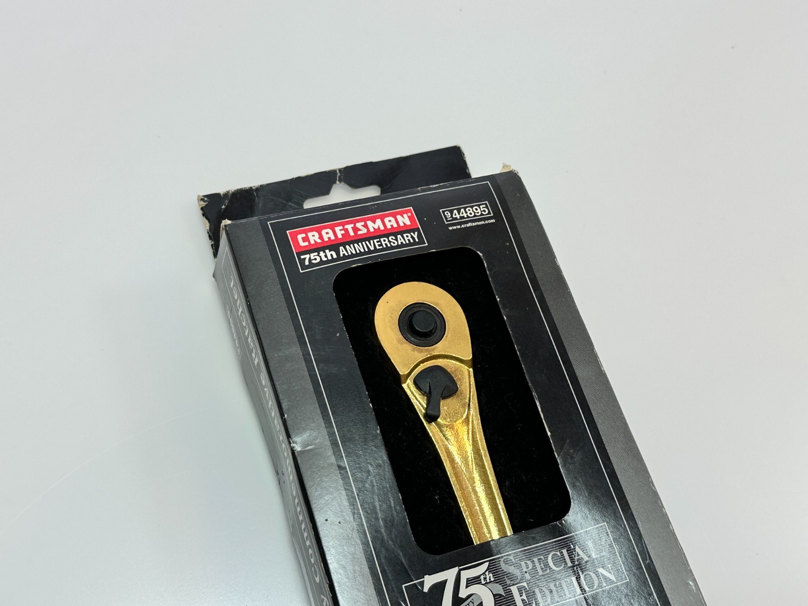 SEARS Craftsman USA 44895 GOLD 75th Anniversary Edition 3/8” Ratchet (Rare NOS)
