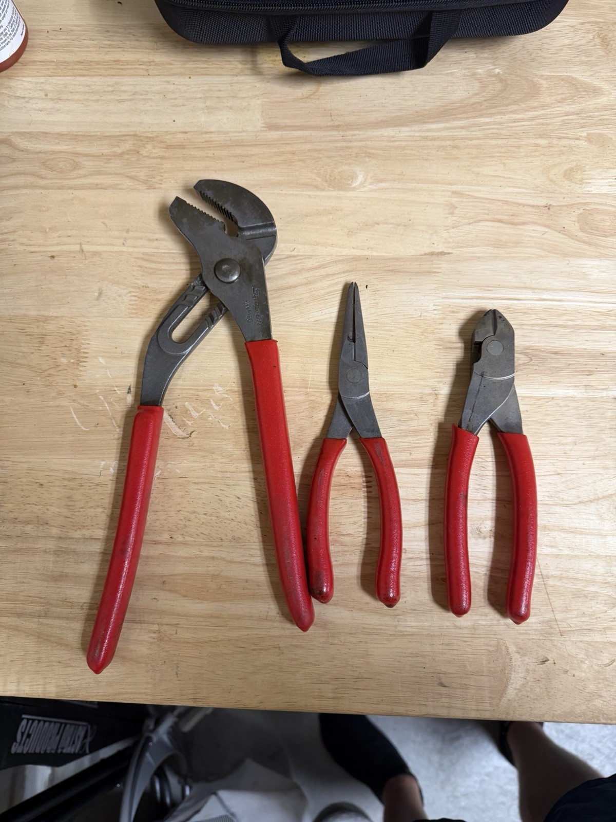 Assorted Snap-On Tools Cutter Pliers / adjustable joint / Needle Nose Pliers
