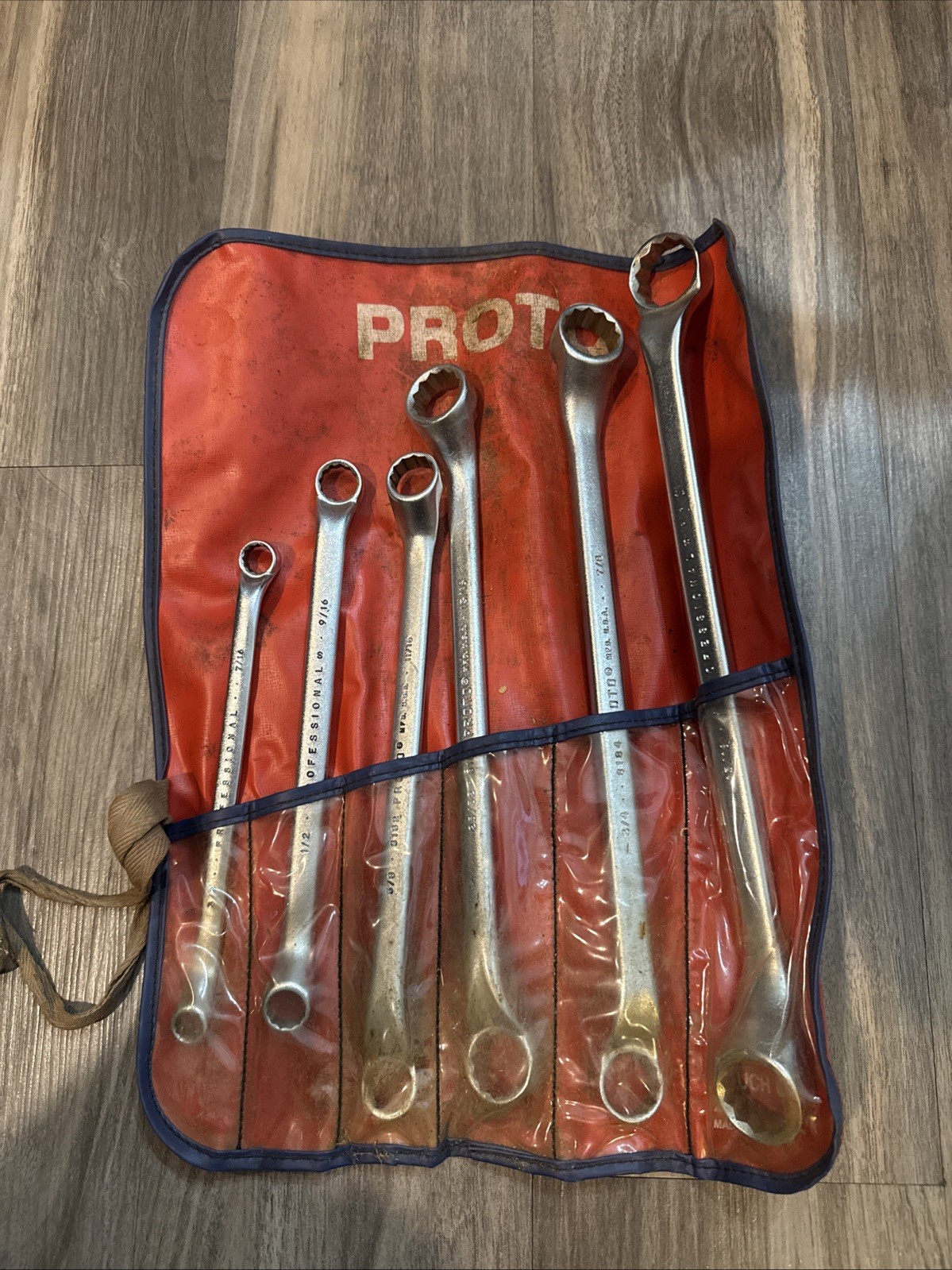 Nice Proto 6 Piece Offset Box End Wrench Set , 3/8”-1”