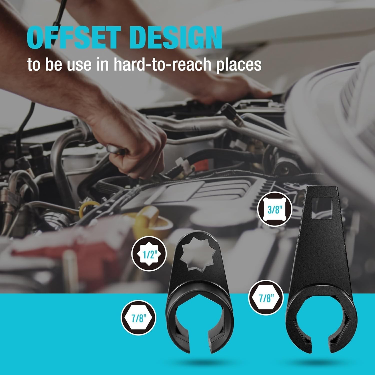 7PCS O2 Sensor & Oil Pressure Socket Set – Durable High-Quality Alloy Steel