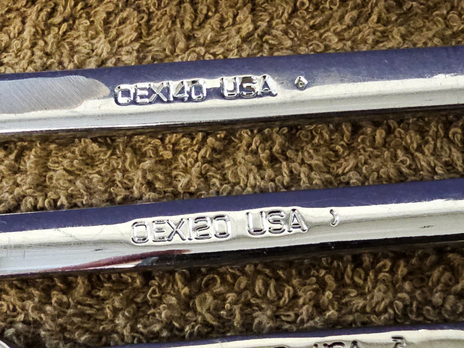 5 Snap-On Stubby Combination Wrench Set OEX OEX220B 11/16″ 7/16″ 3/8″ 3/16″