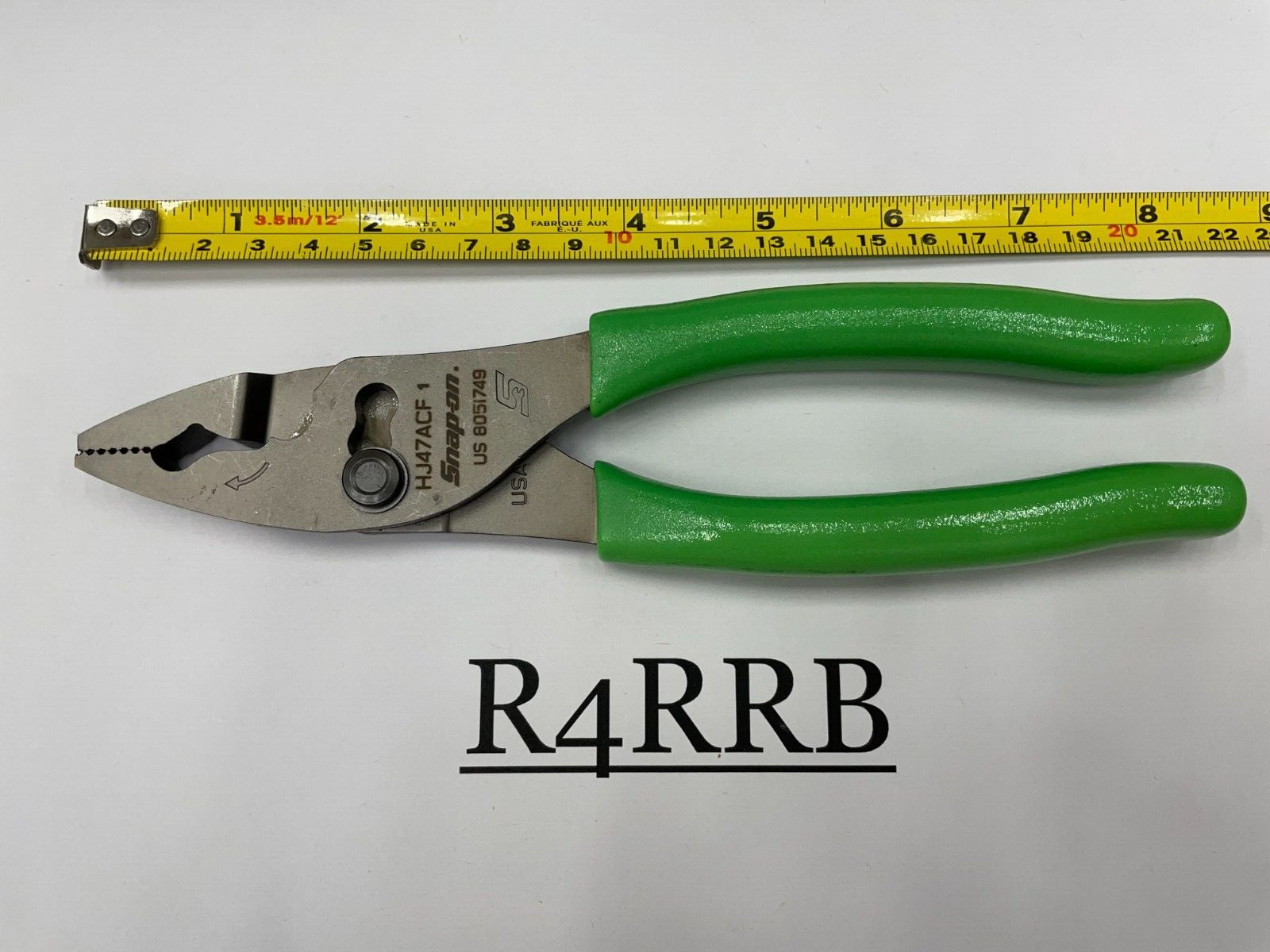 Snap-on Tools USA NEW STYLE GREEN Soft Grip 8″ Flank Jaw Pliers HJ47ACFG