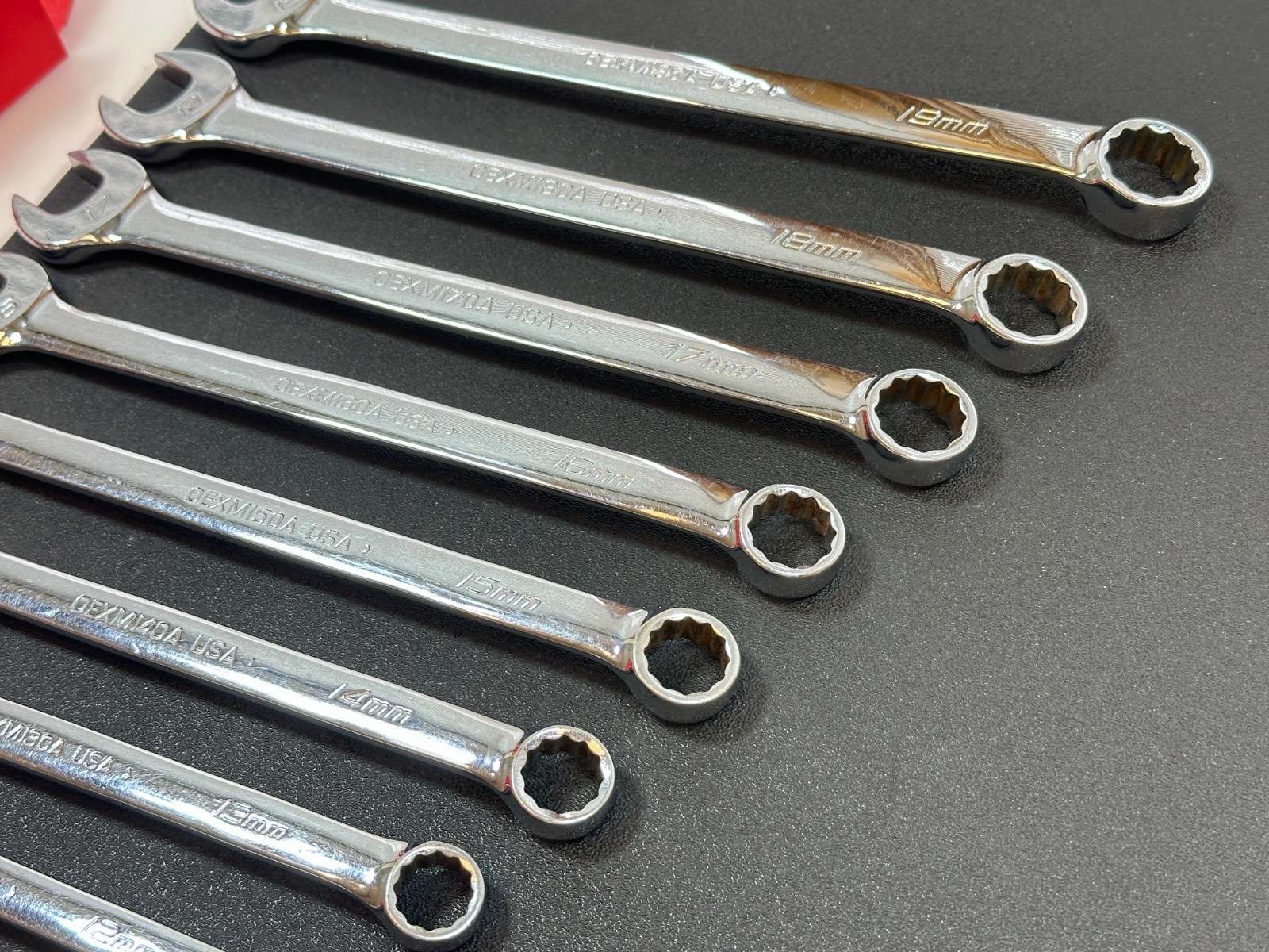 🇺🇸 Snap On Tools USA 14pc Metric 6-19mm Combination Wrench Set OEXM710 + 6-9mm