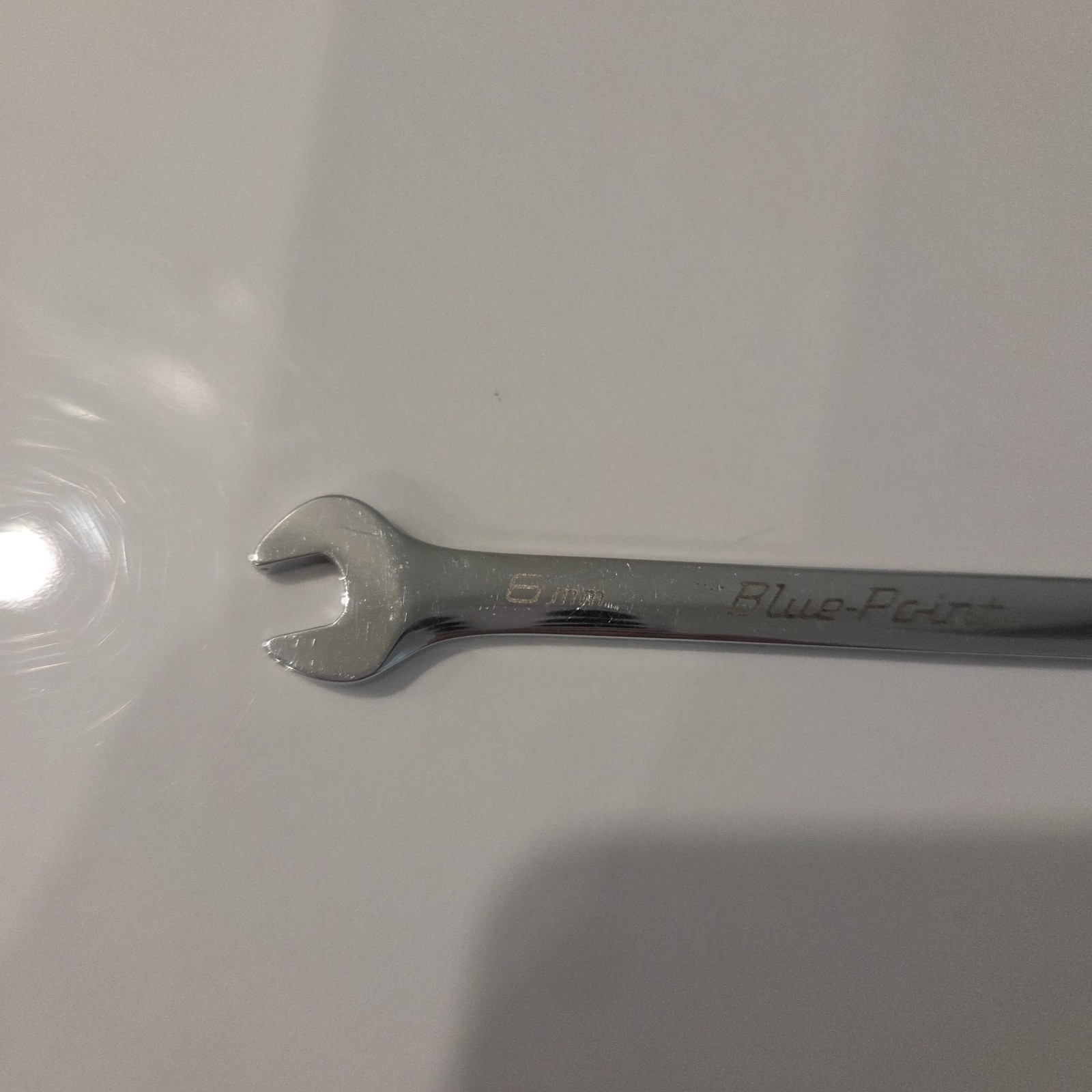 SNAP-ON 6 mm 12-Point Metric 15° Offset Ratcheting Wrench Blue-Point BOERM6