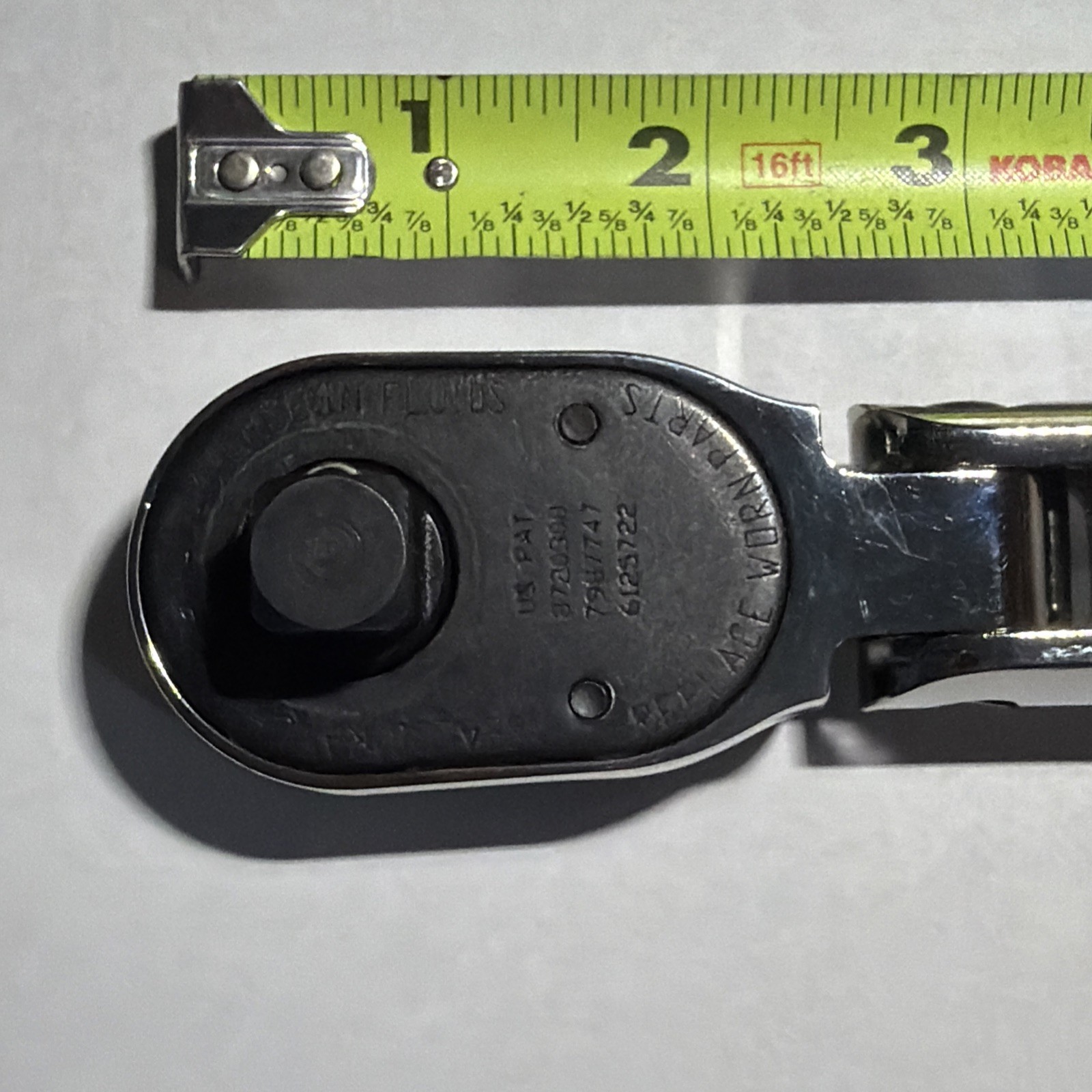 SNAP ON TOOLS DK TITANIUM 1/2″ Drive Soft Grip Std Flex Head Ratchet SHF80A DT +