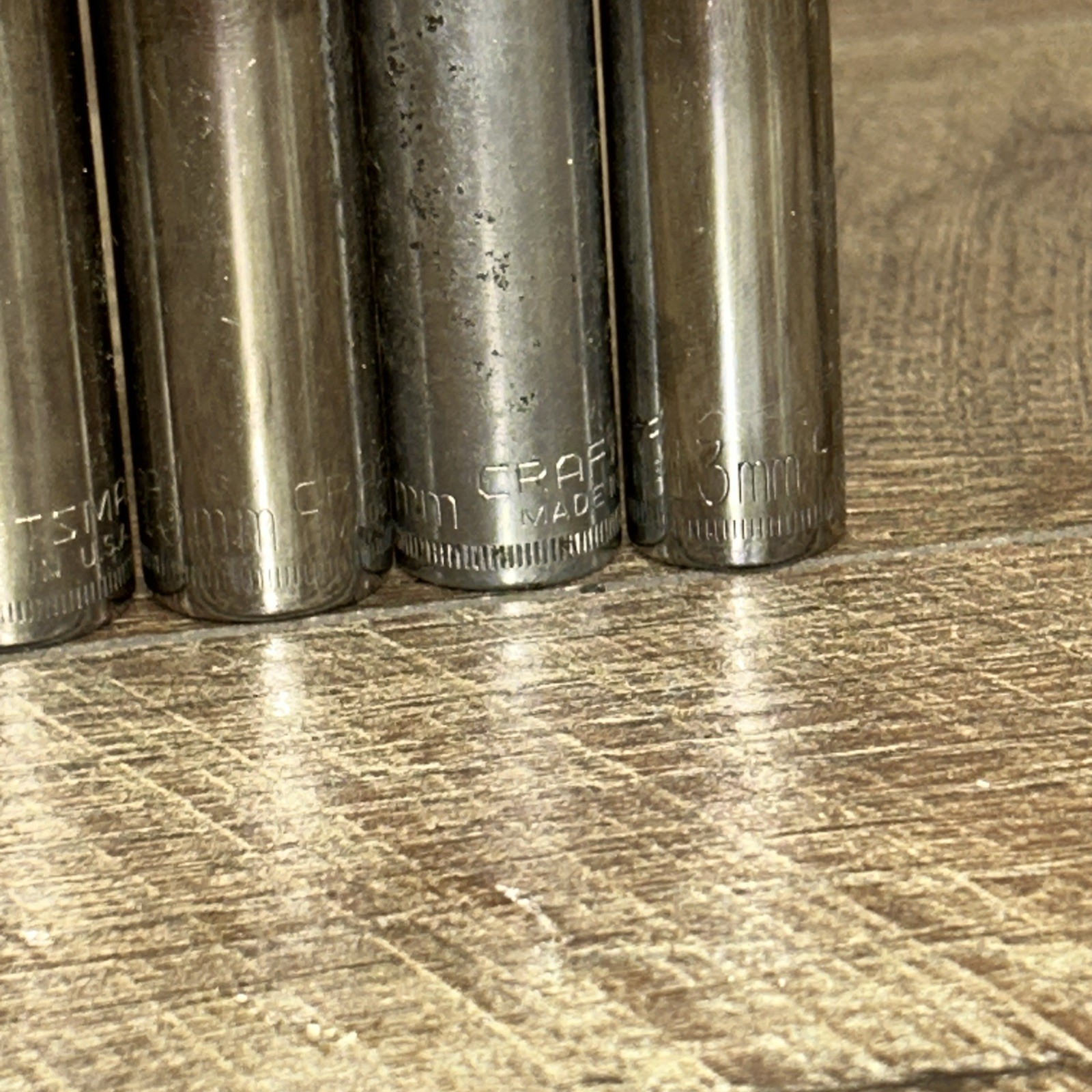 Craftsman 3/8 inch Drive SAE 6-Point Deep Socket 7-Pc Set G Series – Made in USA