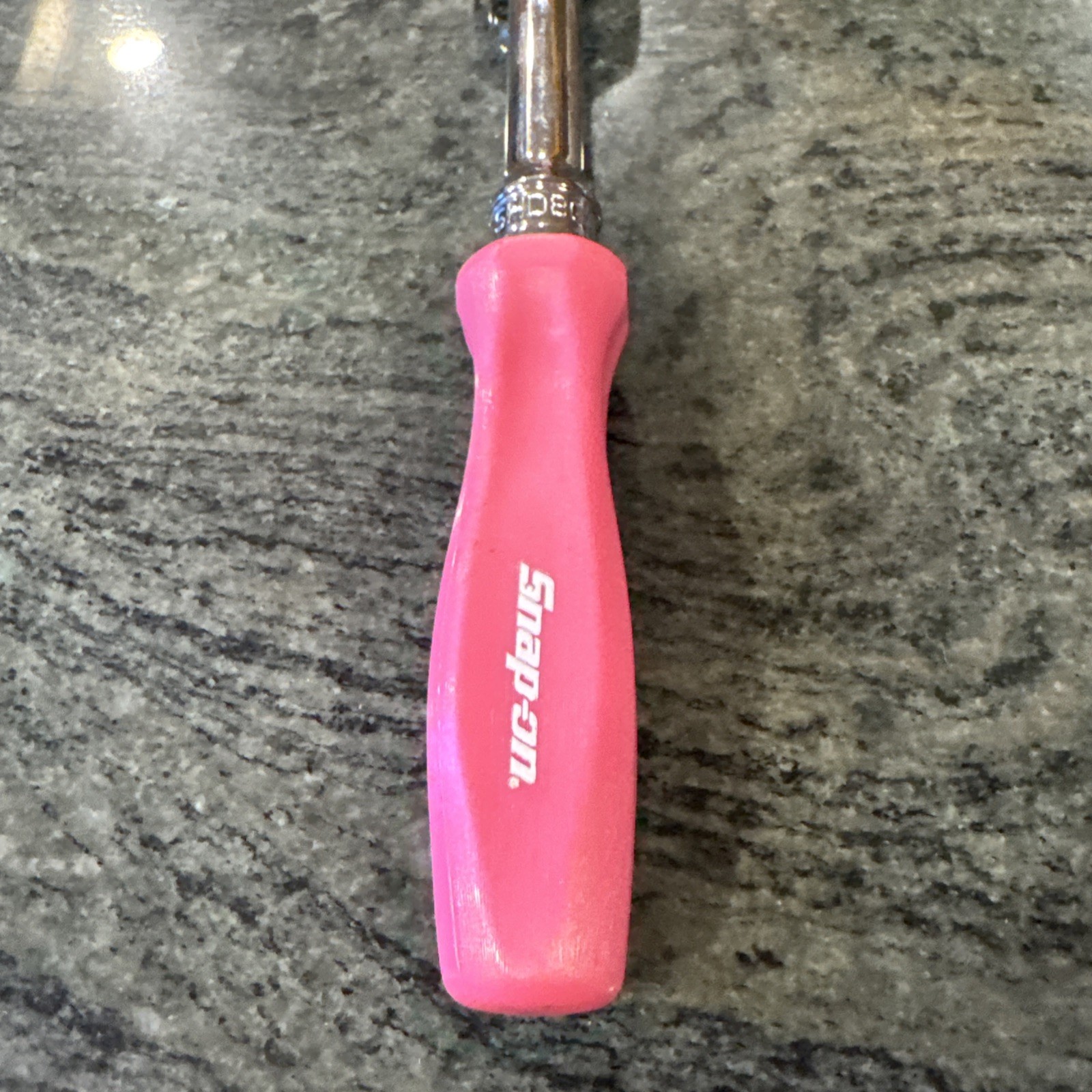 Snap On shd80a 1/2” drive hard handle ratchet pearl pink 11-5/8” long