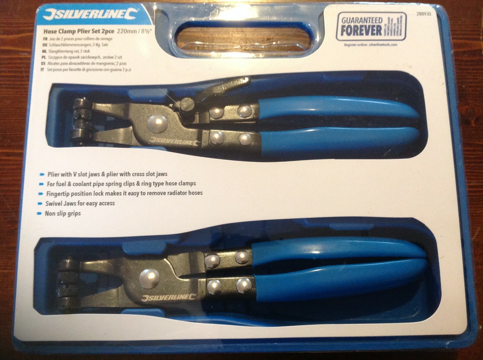 SILVERLINE HOSE CLAMP PLIER SET 2 PCE 220MM / 8-1/2″ 288930