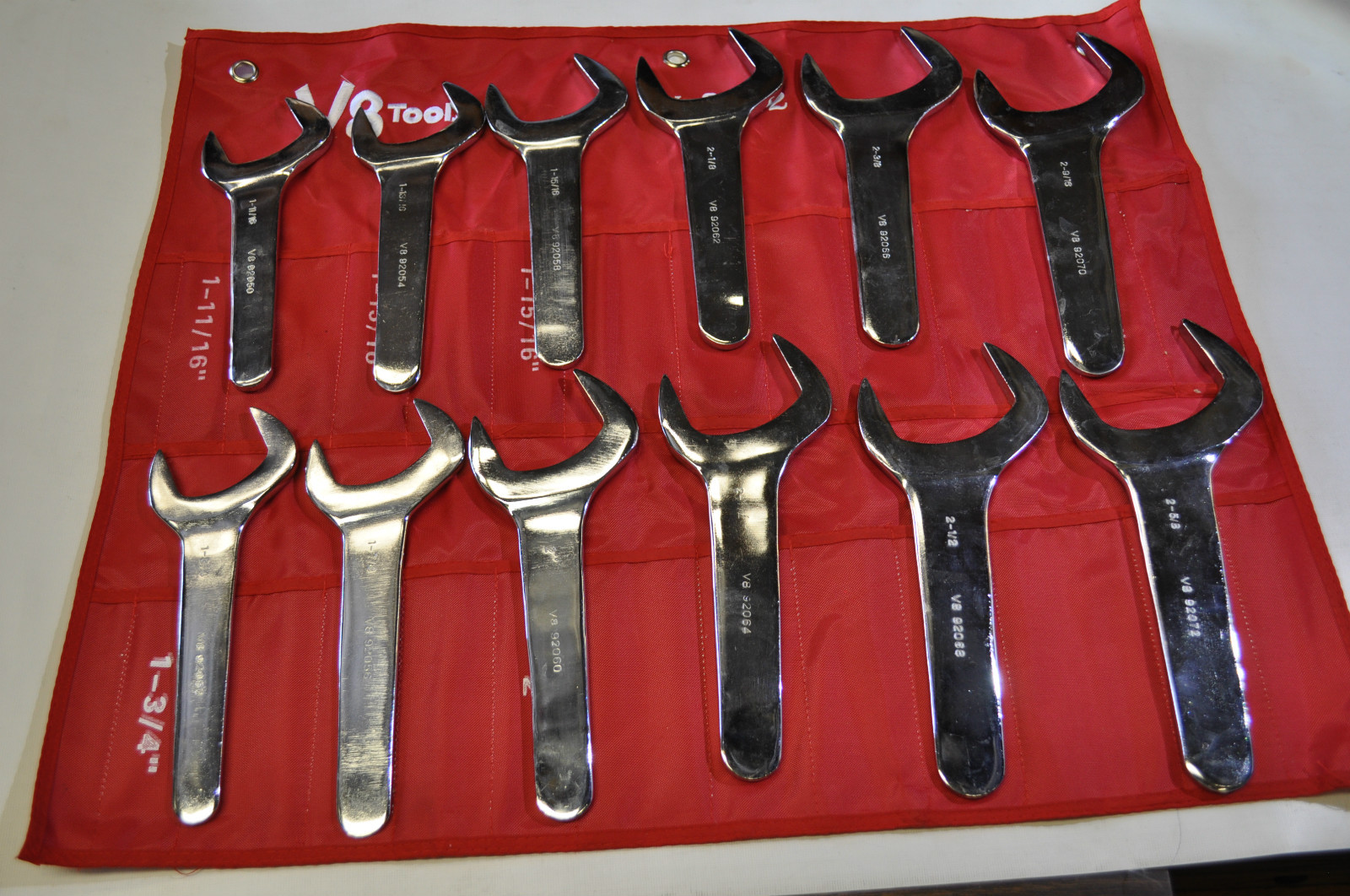 V8 Tools V8T 9212 12 Pc. Jumbo Service Wrench Set 1-11/16″ TO 2-5/8″ -9212