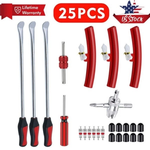 Steel Tire Spoon Lever Iron Tool Kit Professional Motorcycle Tire Changing Tool