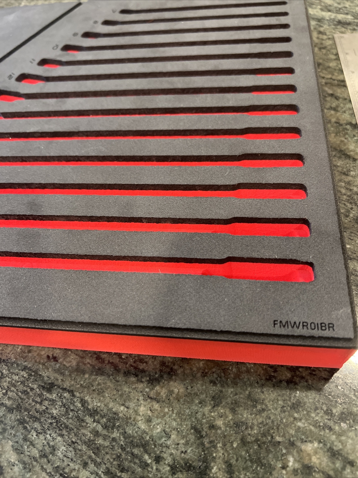 Snap On fmwr01br foam tray for 7-19mm wrench set no tools