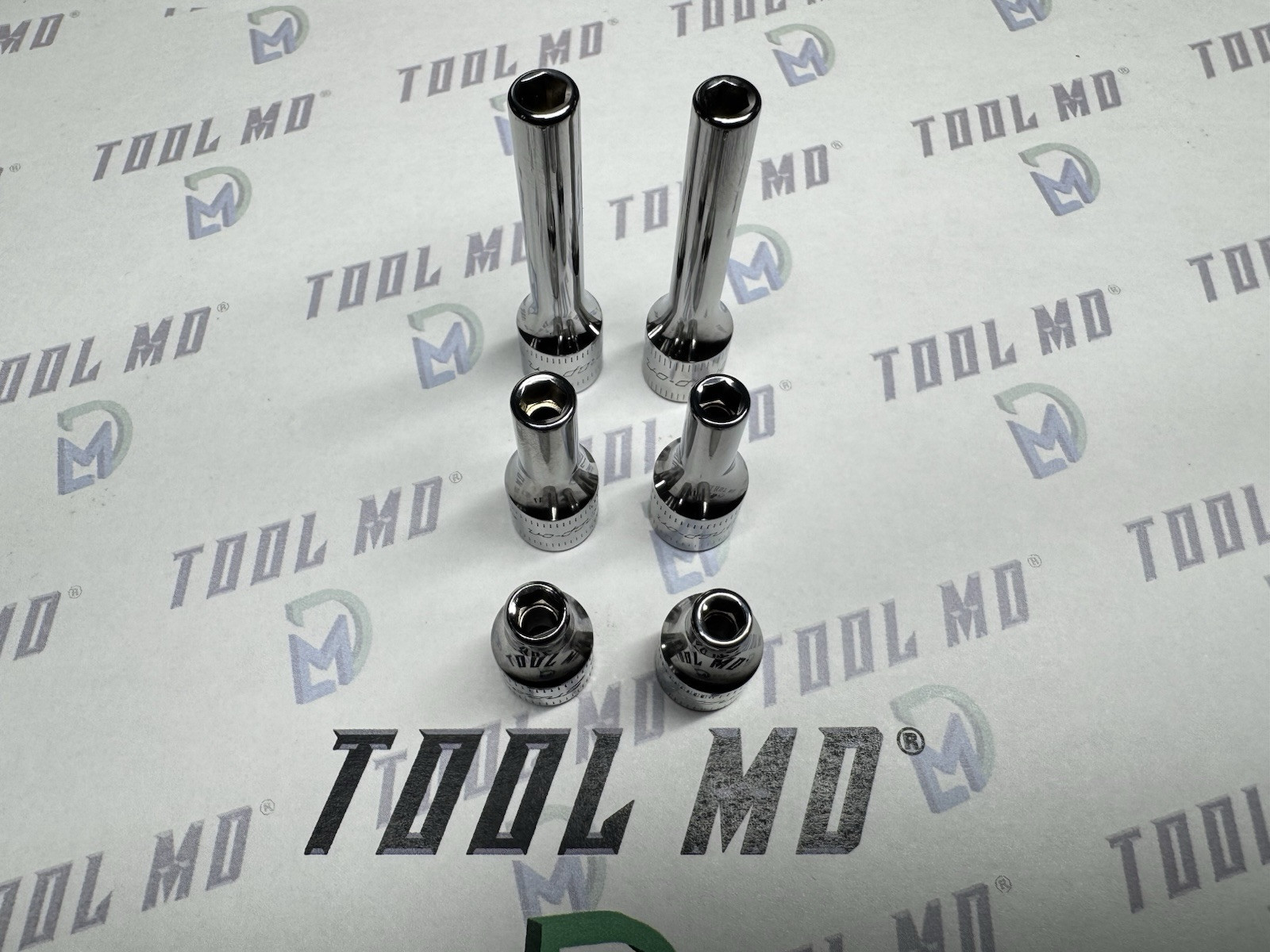 Snap-on Tools USA NEW 6pc 1/4” Drive 6pt 4mm & 4.5mm Metric Add On Socket Set
