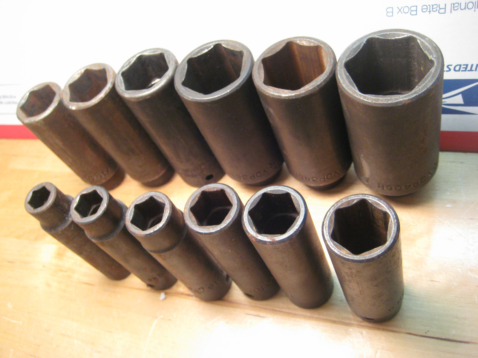 MAC & SNAP ON TOOLS 12PCS SEA DEEP IMPACT SOCKET SET 6-POINT 1/2DR