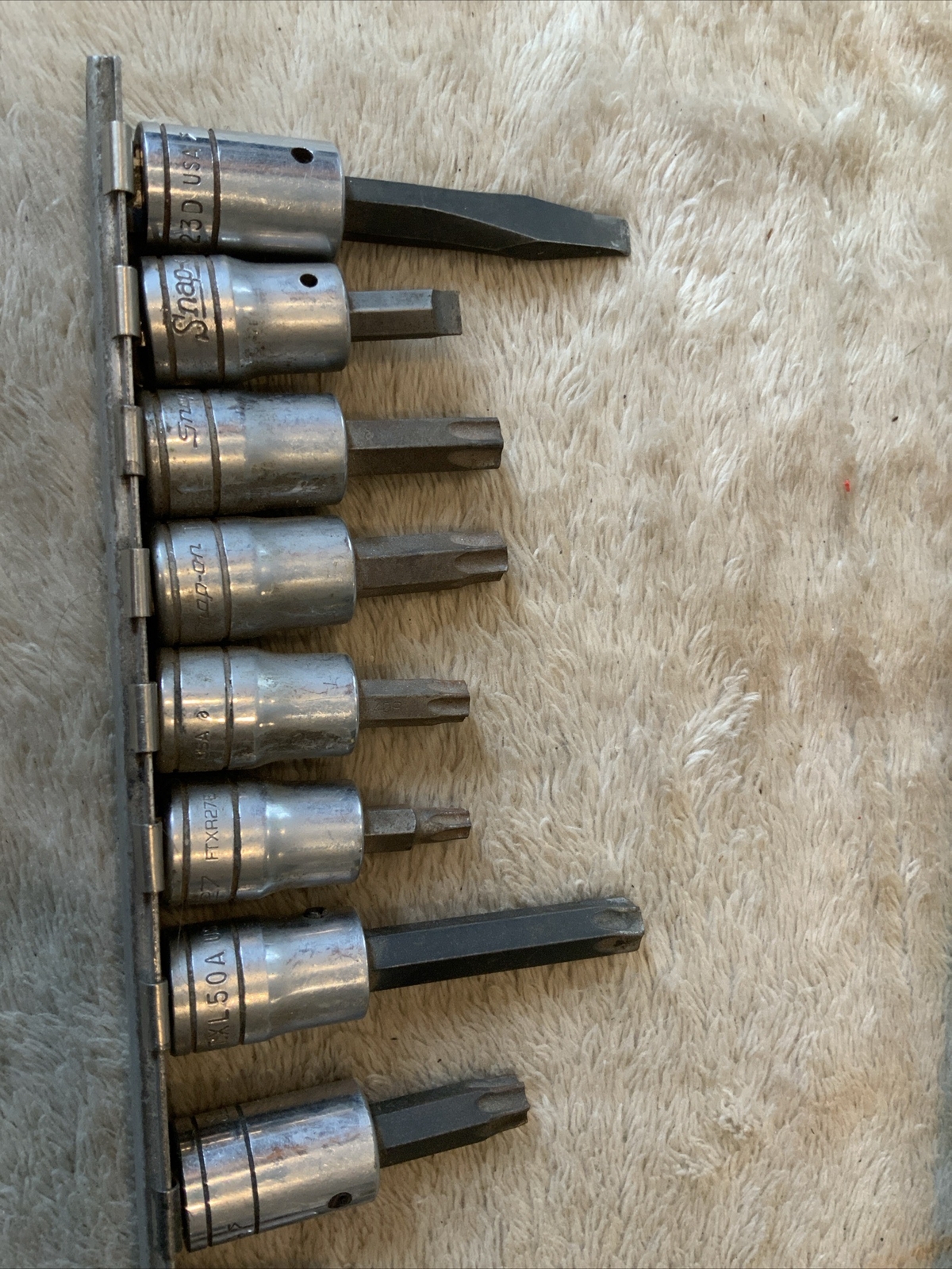 Snap On Mixed Torx And Other Sockets, See Pics…some Surface Rust…