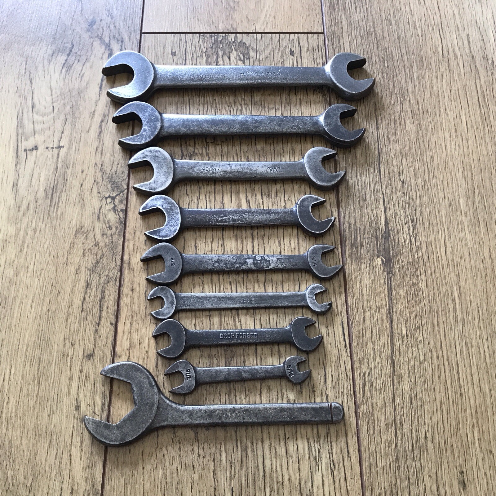 9 Vintage Fairmount USA 🇺🇸 Spanner’s AF Sizes.