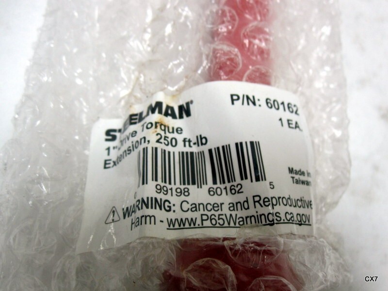 Steelman 1 in. Drive Red 250 ft-lb Torque Extension 60162