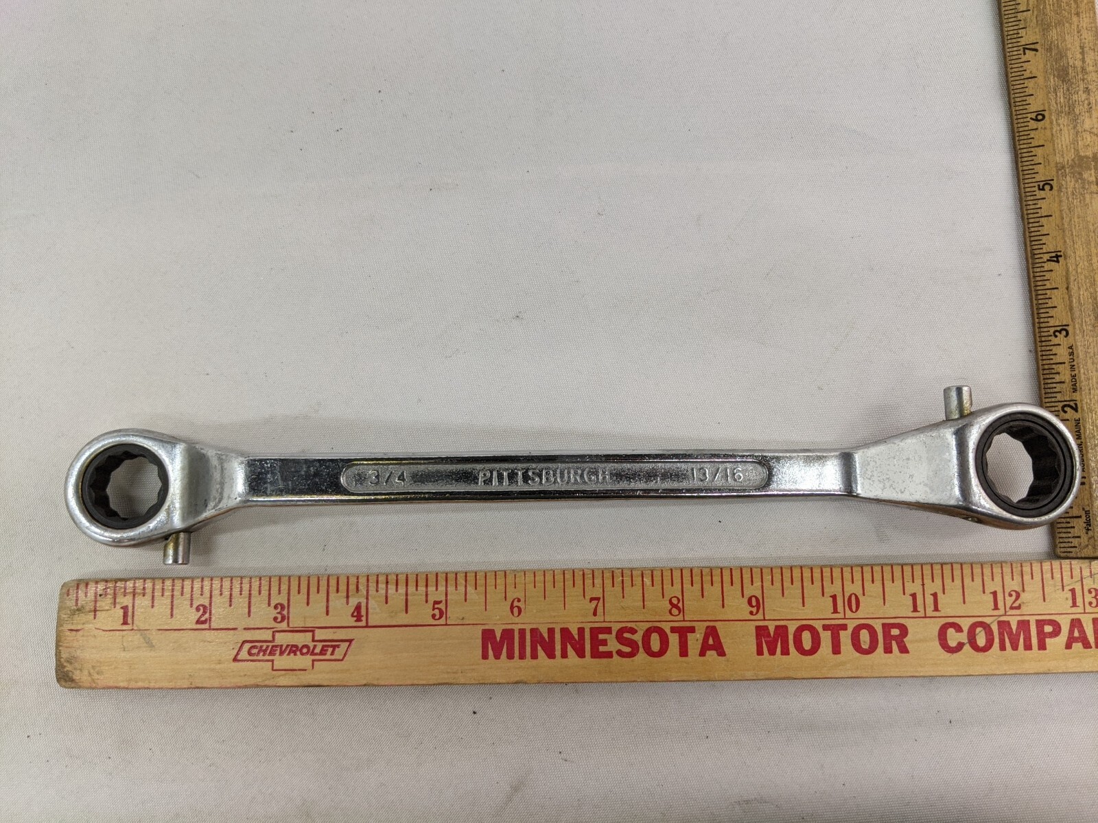 Pittsburgh SAE Reversible Offset Ratchet Wrench Set 3/8″ to 1-1/8″ Set of 5 TF