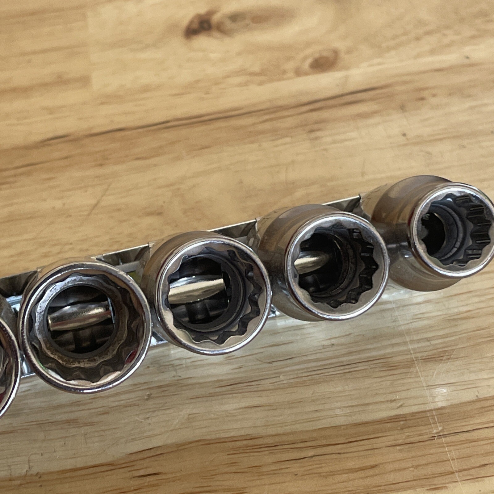 NOS Craftsman 7/16 – 1-1/4” Socket Set 1/2” Drive 12 Pt Inverted G2 GK USA 14pc
