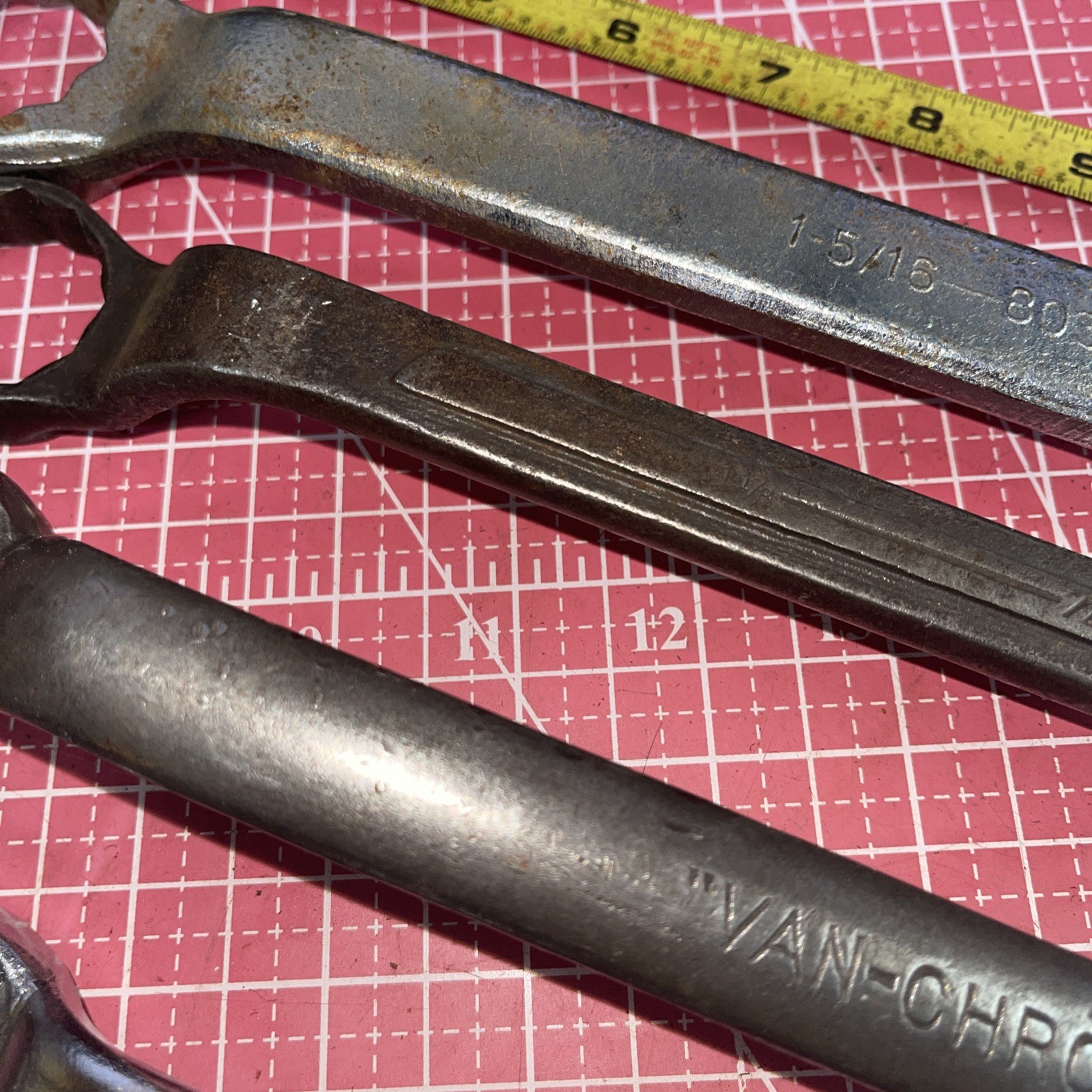 USA Made 5 Piece SAE 12 Point Offset Box End Wrench Set 1-5/16 – 11/16 In Jumbo
