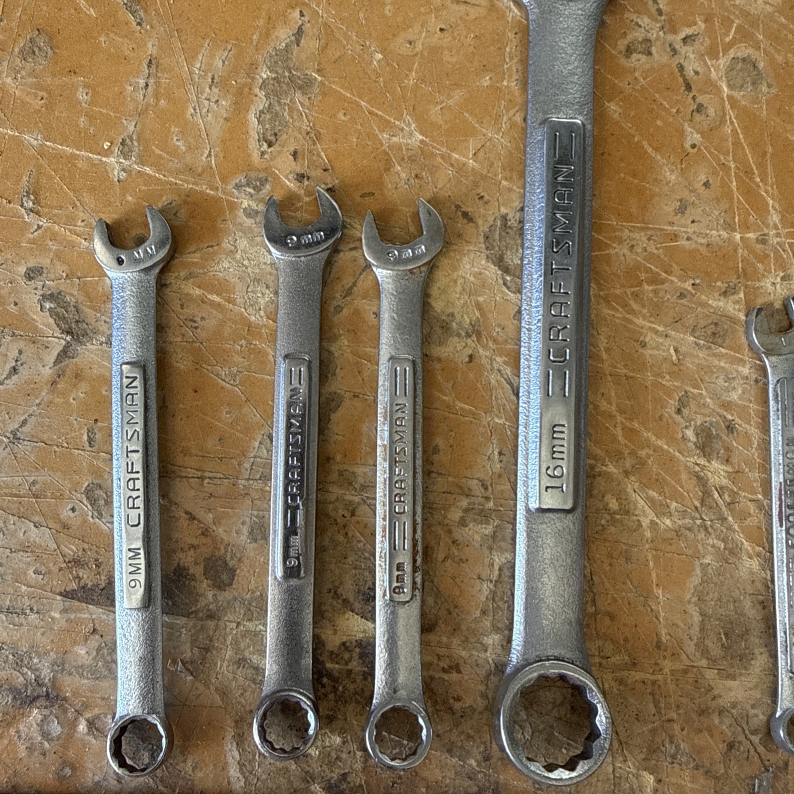 Craftsman Combination Wrench Lot SAE & Metric | Mixed Sizes | USA Made | Used