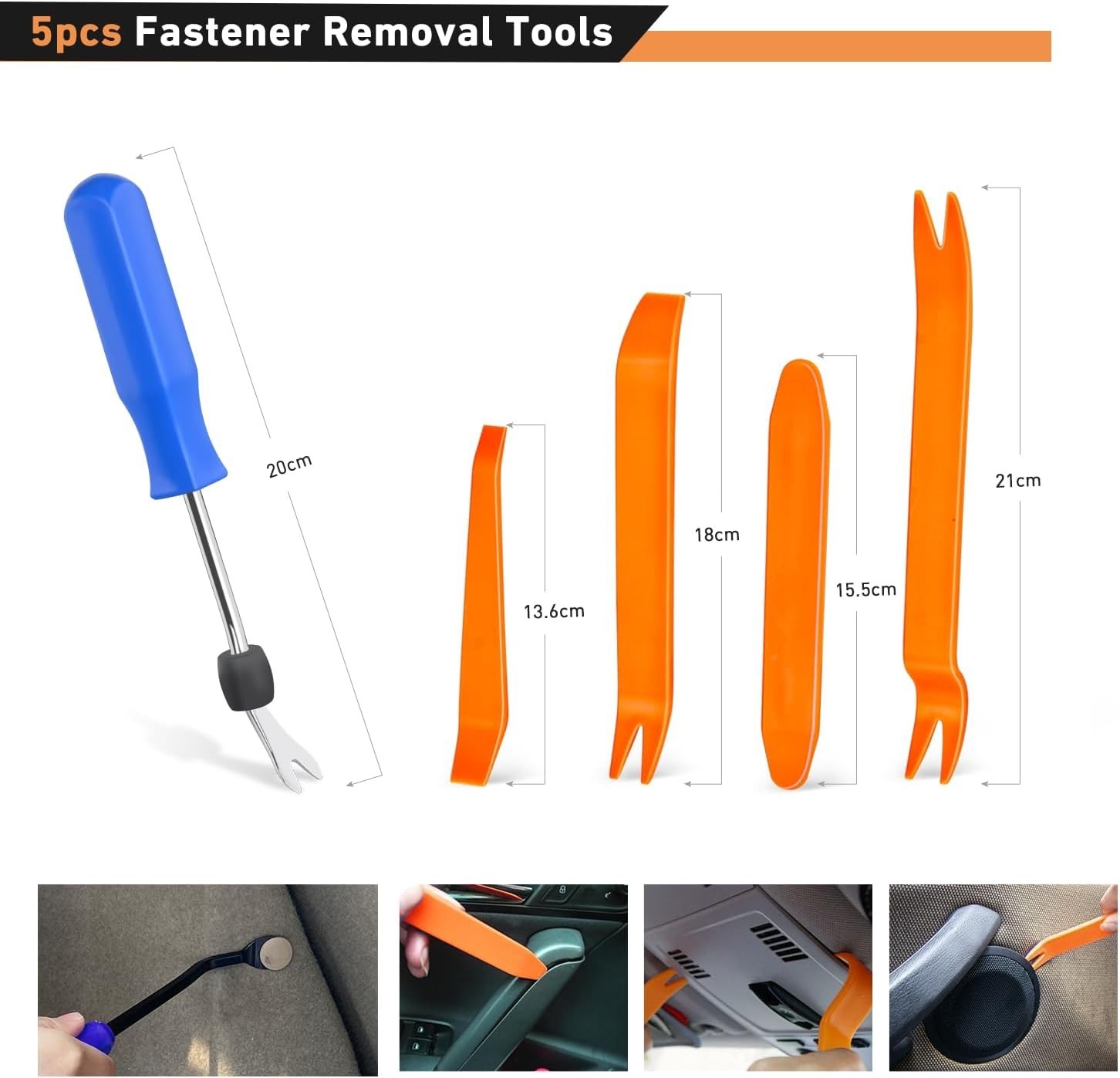 1115PCS Car Retainer Clips Auto Fasteners Push Trim Clips Pin Rivet Bumper Kit