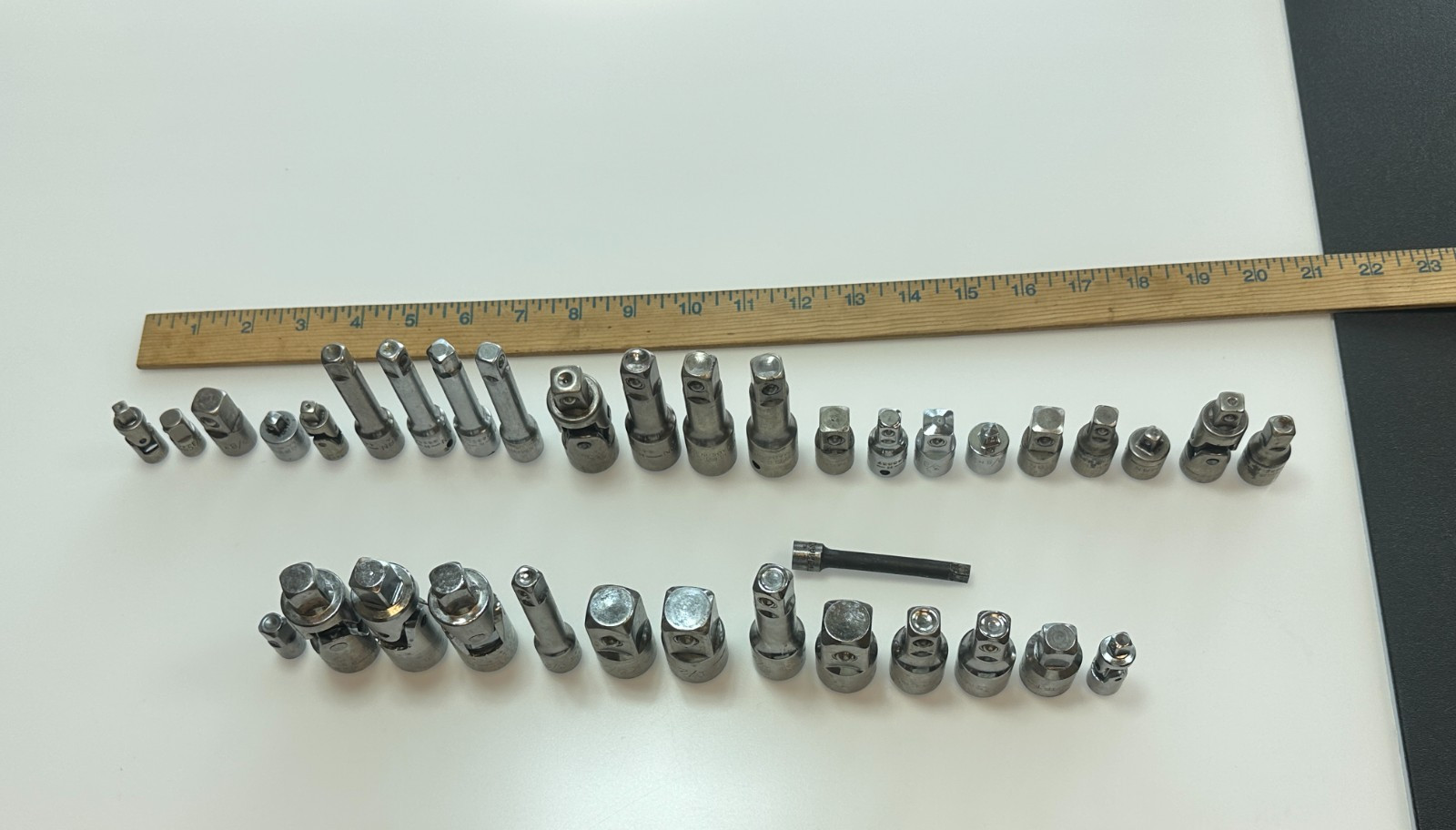 Craftsman Tools 36pc Extension Adapter Joint Lot, 22 USA Made & 14 Non-USA Made