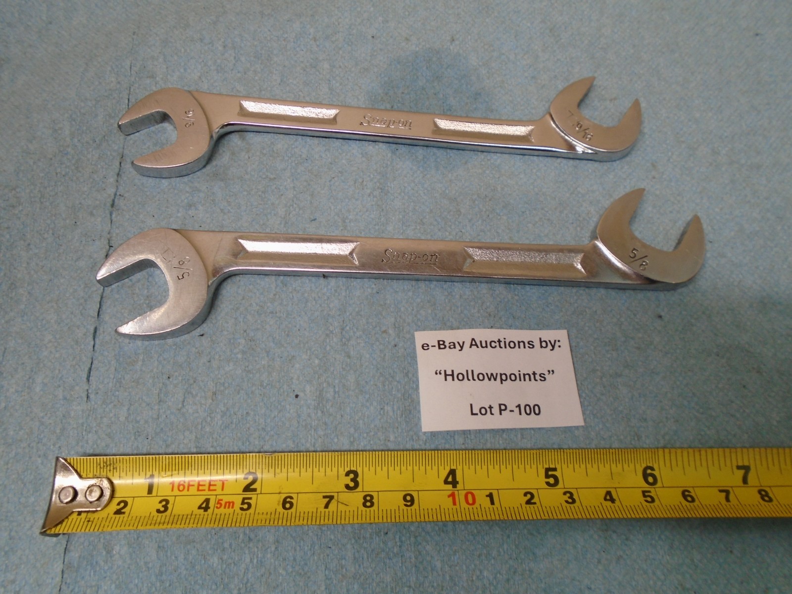 1956 Snap-On lot of 2 Angle Wrench 9/16″ & 5/8″ 4-Way Snap On V-5218 V-5220 P100