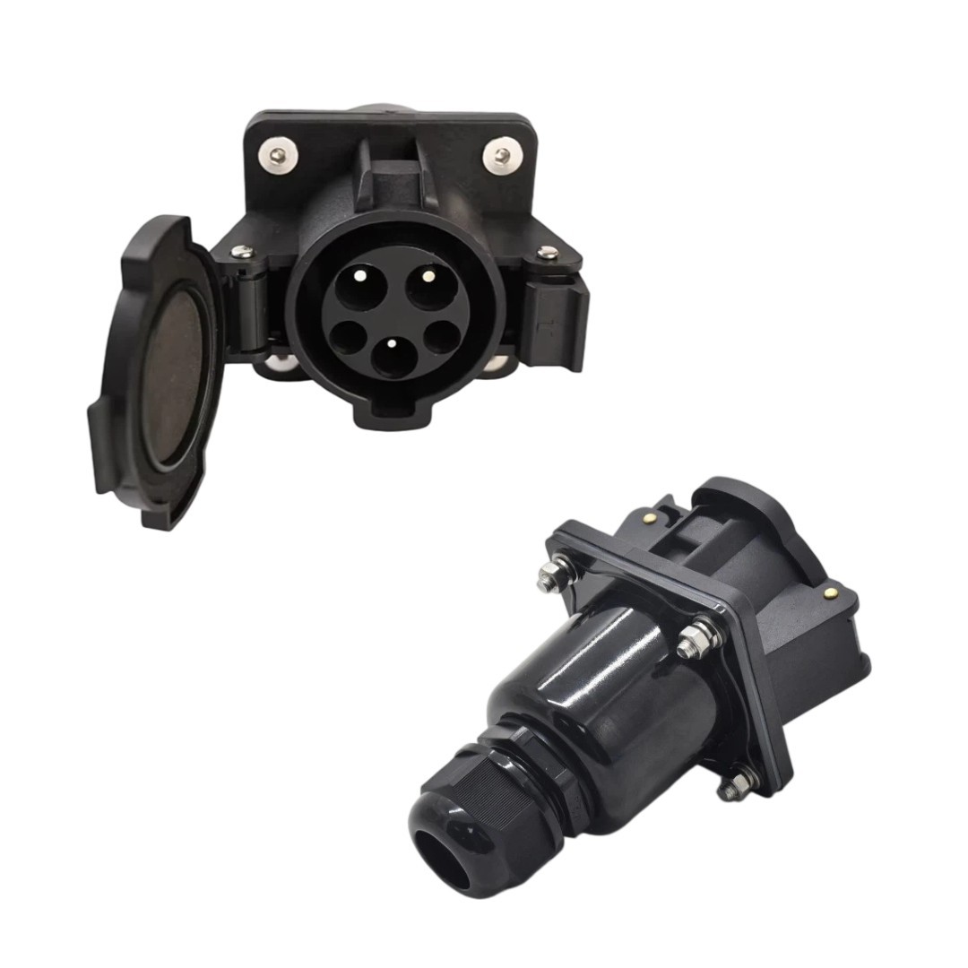 SAE J1772 EV Charging Socket-Inlet, Type 1 Receptacle, 50Amp, 110V-240V