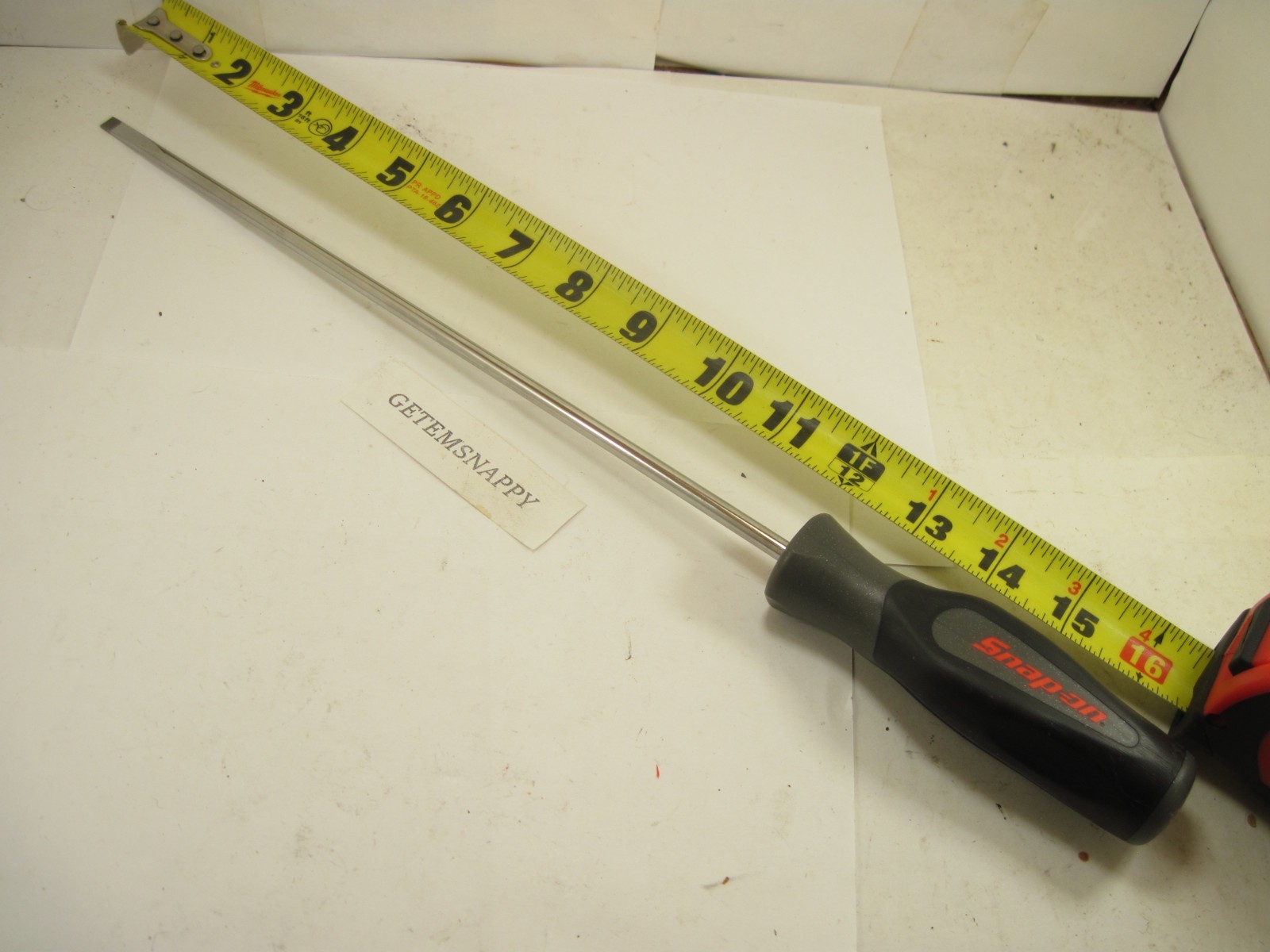 Snap On 16″ Long 7/32″ Slotted Titanium Gray Screwdriver SGD4120B MINT