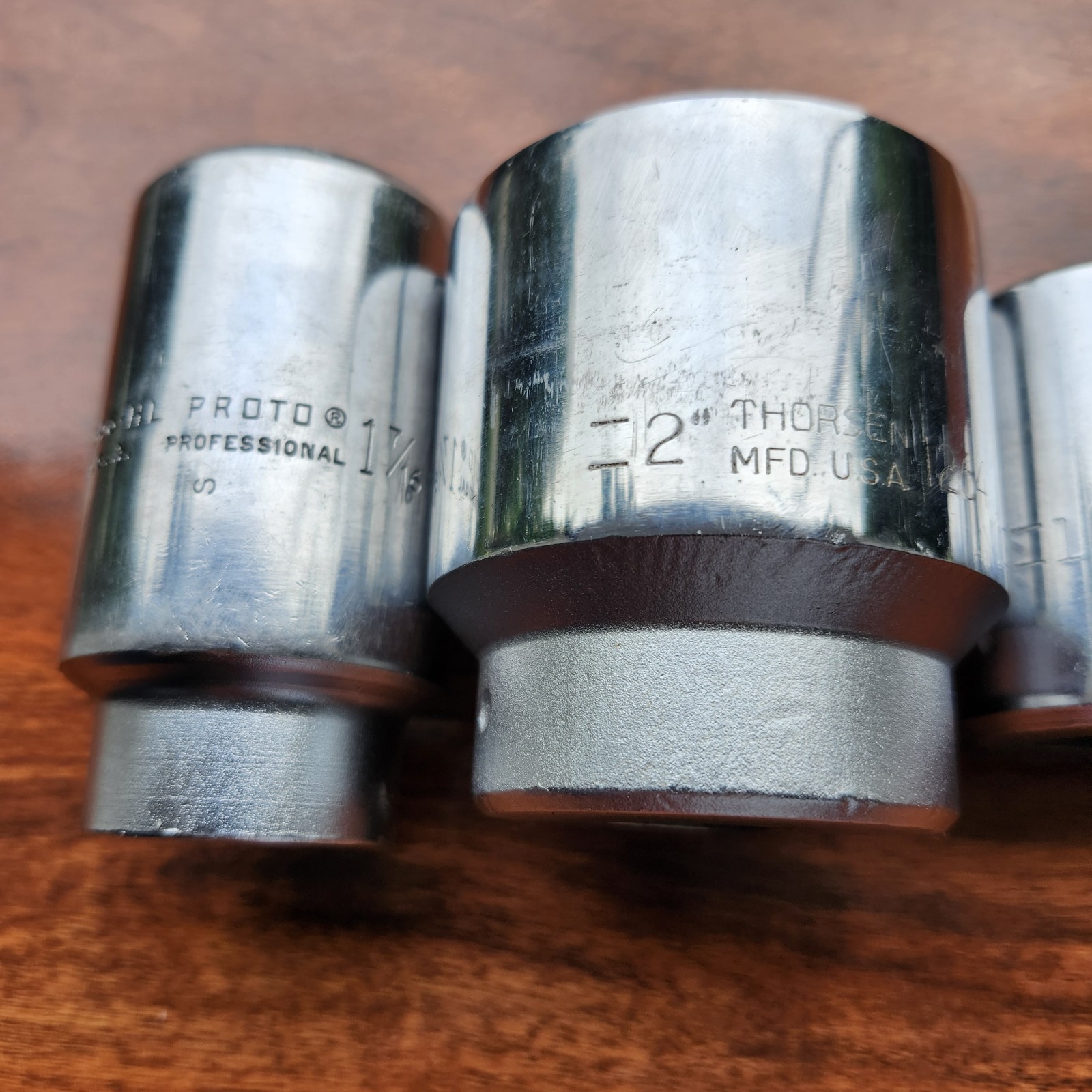 3/4” Drive Socket Lot 8 CRAFTSMAN THORSEN PROTO 2″ to 15/16″ USA Pre-Owned