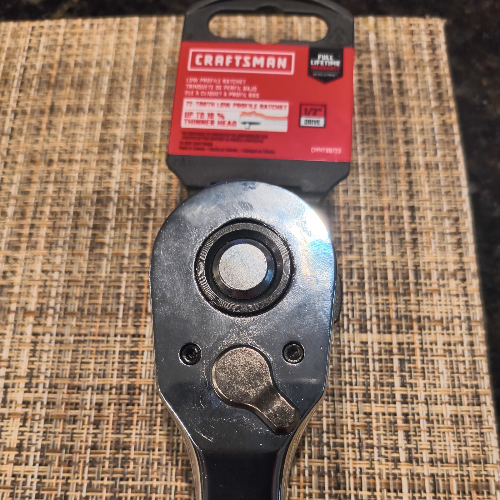 NEW Craftsman CMMT86723 1/2″ Dr Low Profile 72 Tooth Full Polish Ratchet