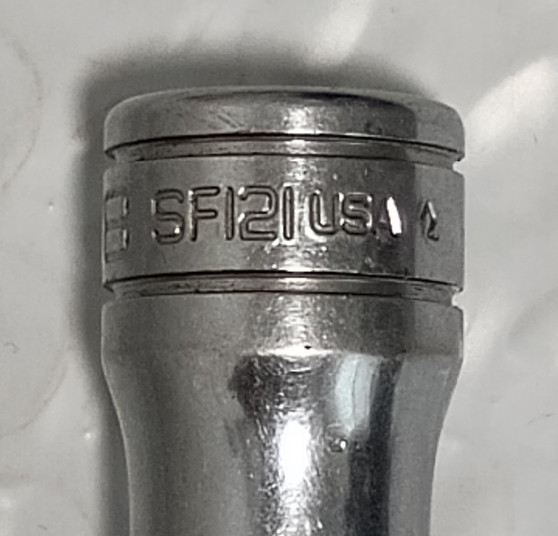 SNAP ON SF121, 3/8″ DRIVE, 3/8″ SOCKET, 2″ DEEP/HIGH, 12 POINT.