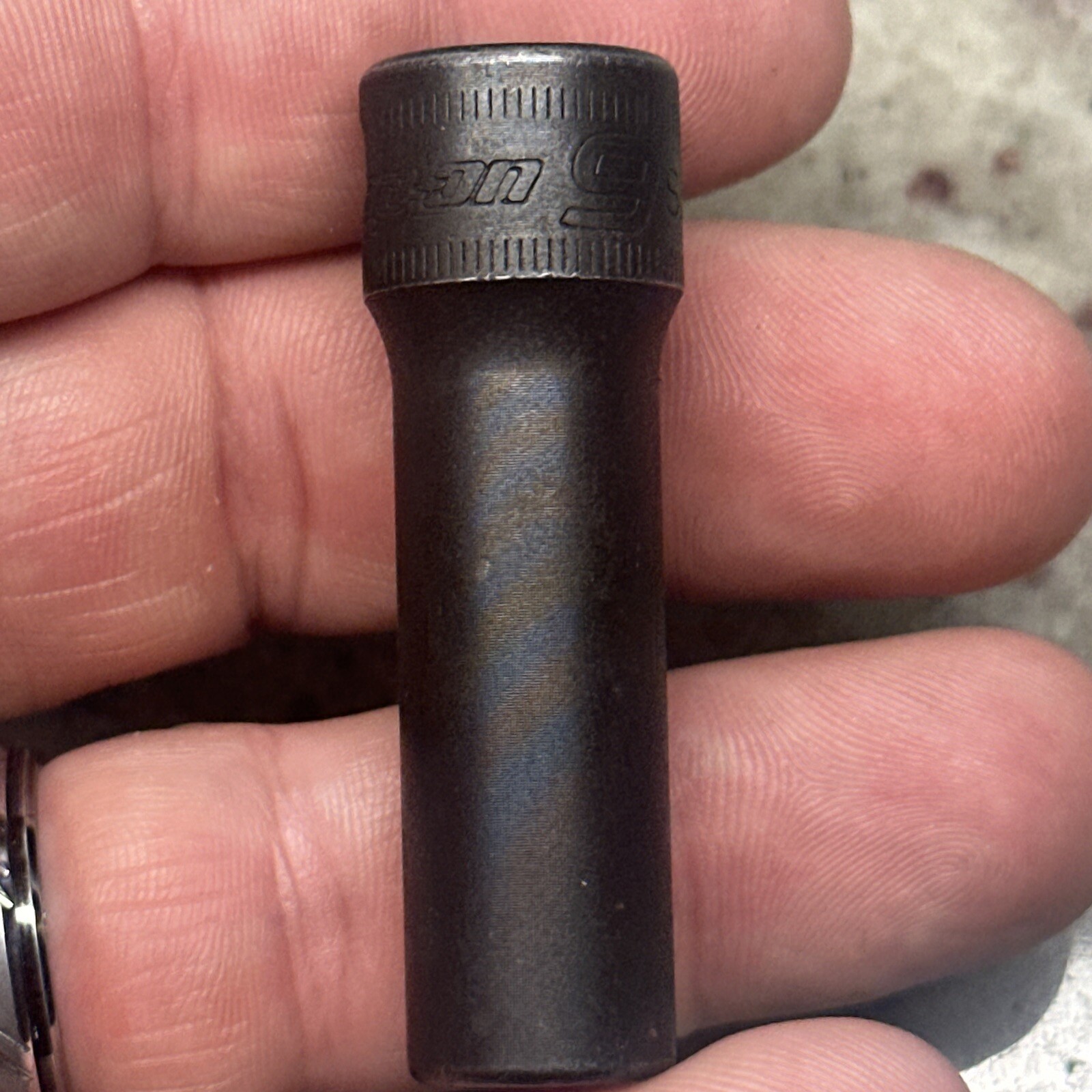 SNAP ON SIMFM9A 9MM 3/8″ DRIVE METRIC 6 POINT DEEP IMPACT SOCKET SIMFM 9 MM USED