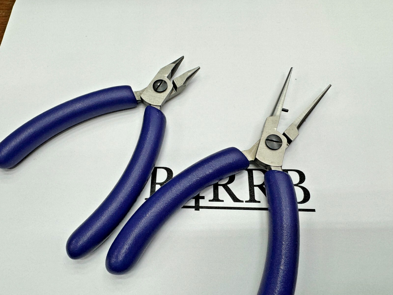Snap-on Tools DARK PURPLE 2pc SOFT GRIP Needle Snipe Nose Precision Pliers Set