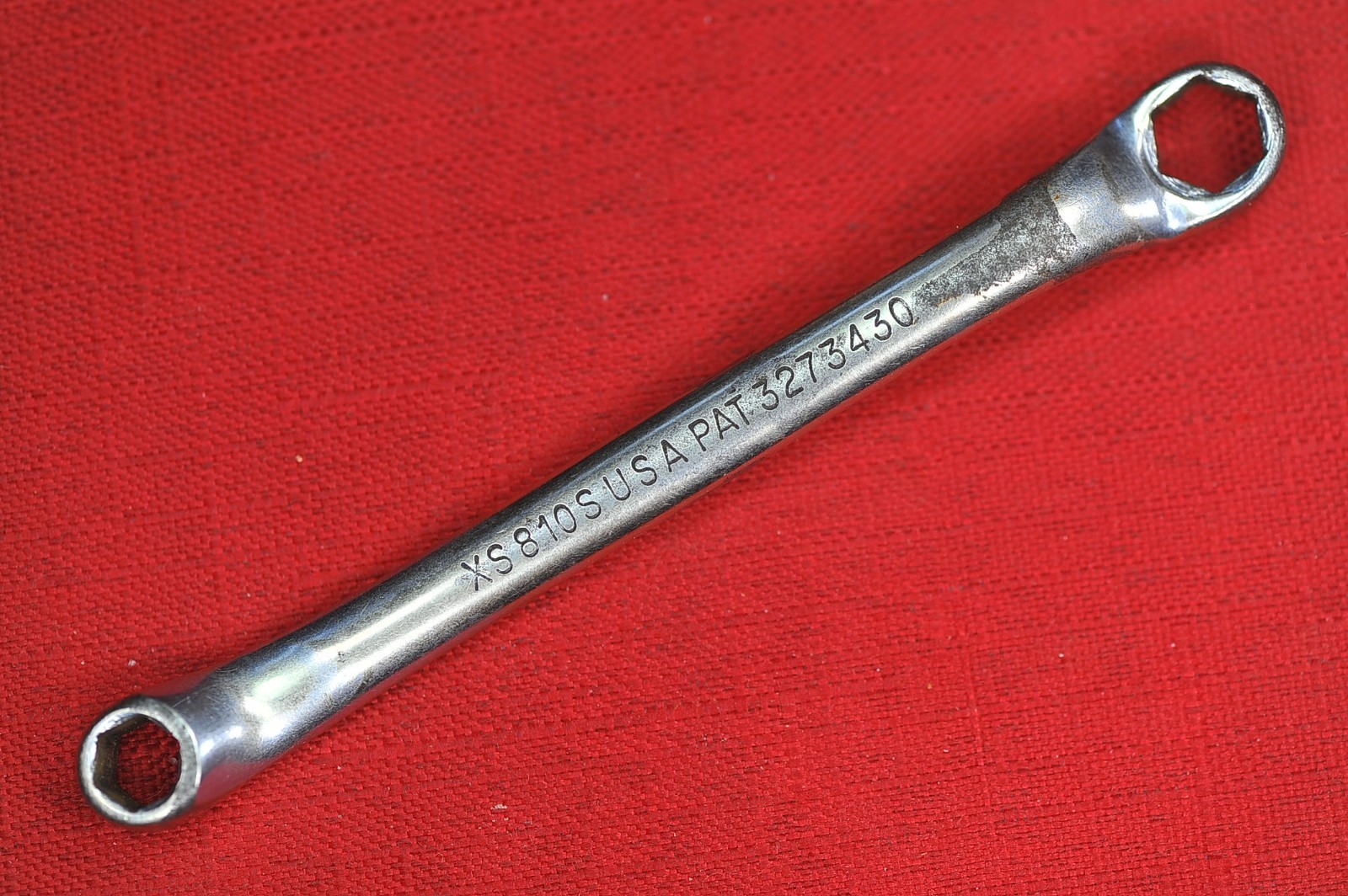 Vintage Snap On XS-810-S SAE 1/4×5/16″ Chrome Offset Pre-owned Excellent