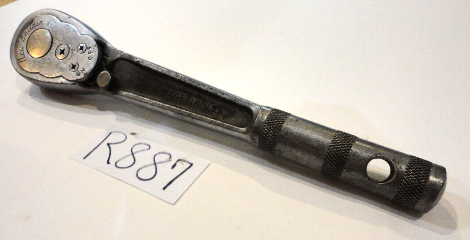 NEW BRITAIN TOOLS VINTAGE OLDER 1/2 DRIVE RATCHET 10-1/4 INCHES LONG NS40