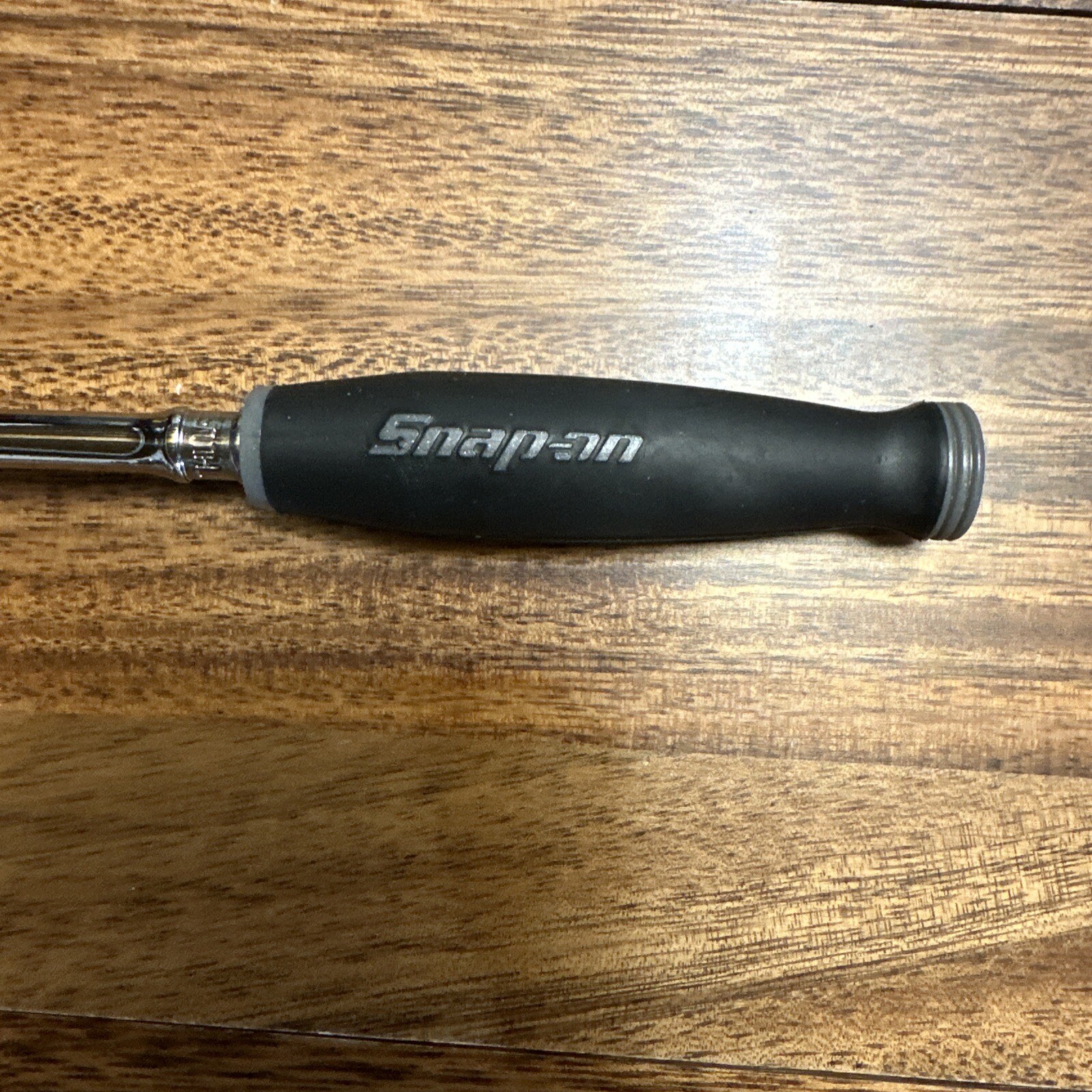 NEW Snap On 1/4″ THLLF72 X-Long DARK TITANIUM Soft Grip Flex Head Ratchet