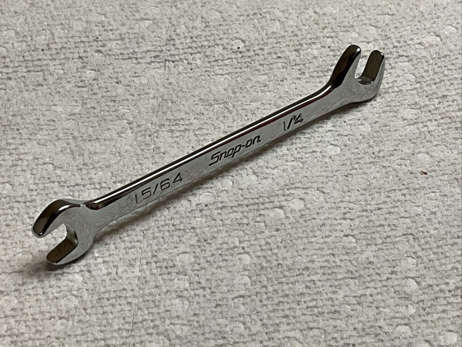 Snap-On#DS1516A – 15/64″ & 1/4″, SAE, Offset, Open End, Ignition Wrench-USA-NEW-