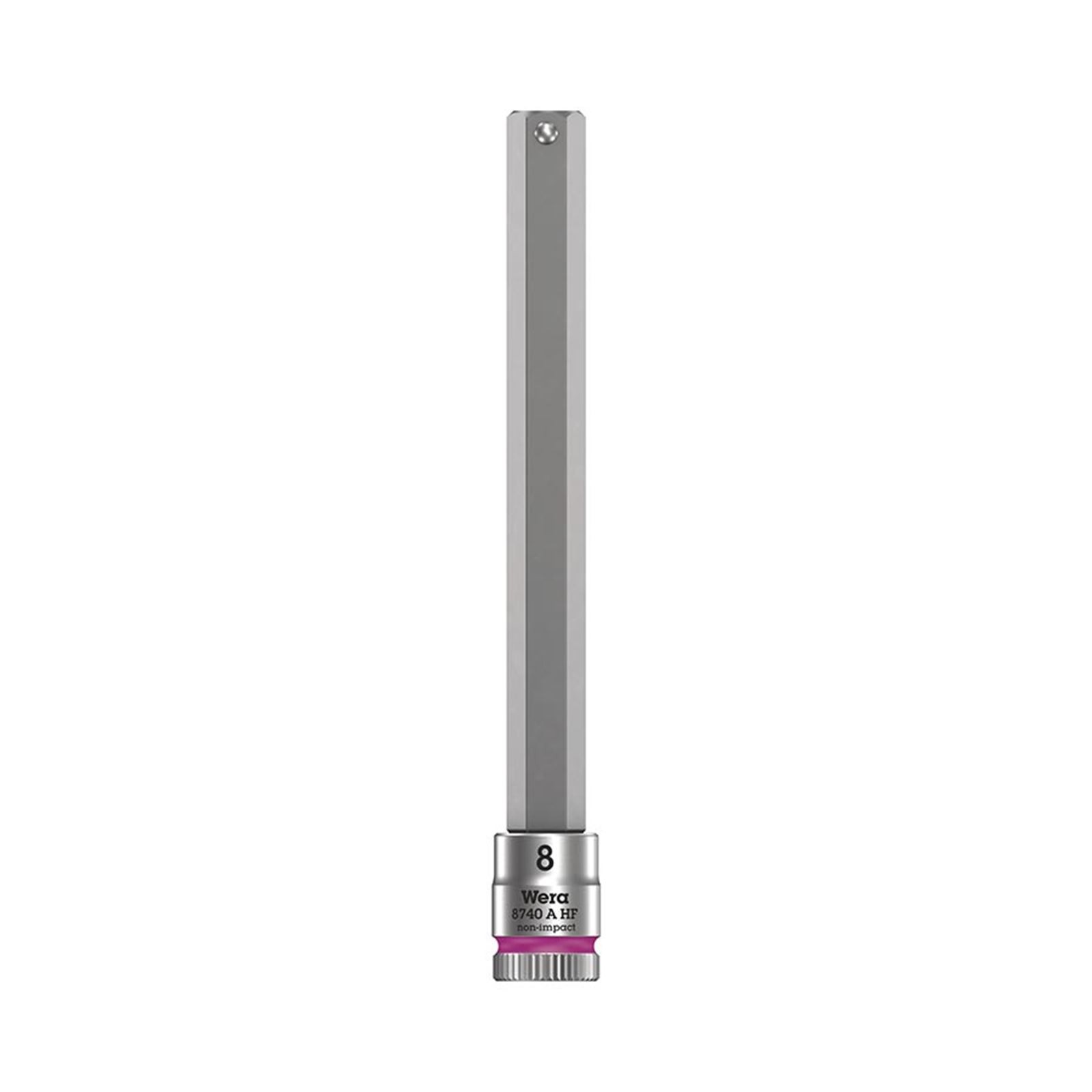Wera 8740A HF Zyklop 1/4» Drive Hex 8.0 x 100mm with HF 05003340001