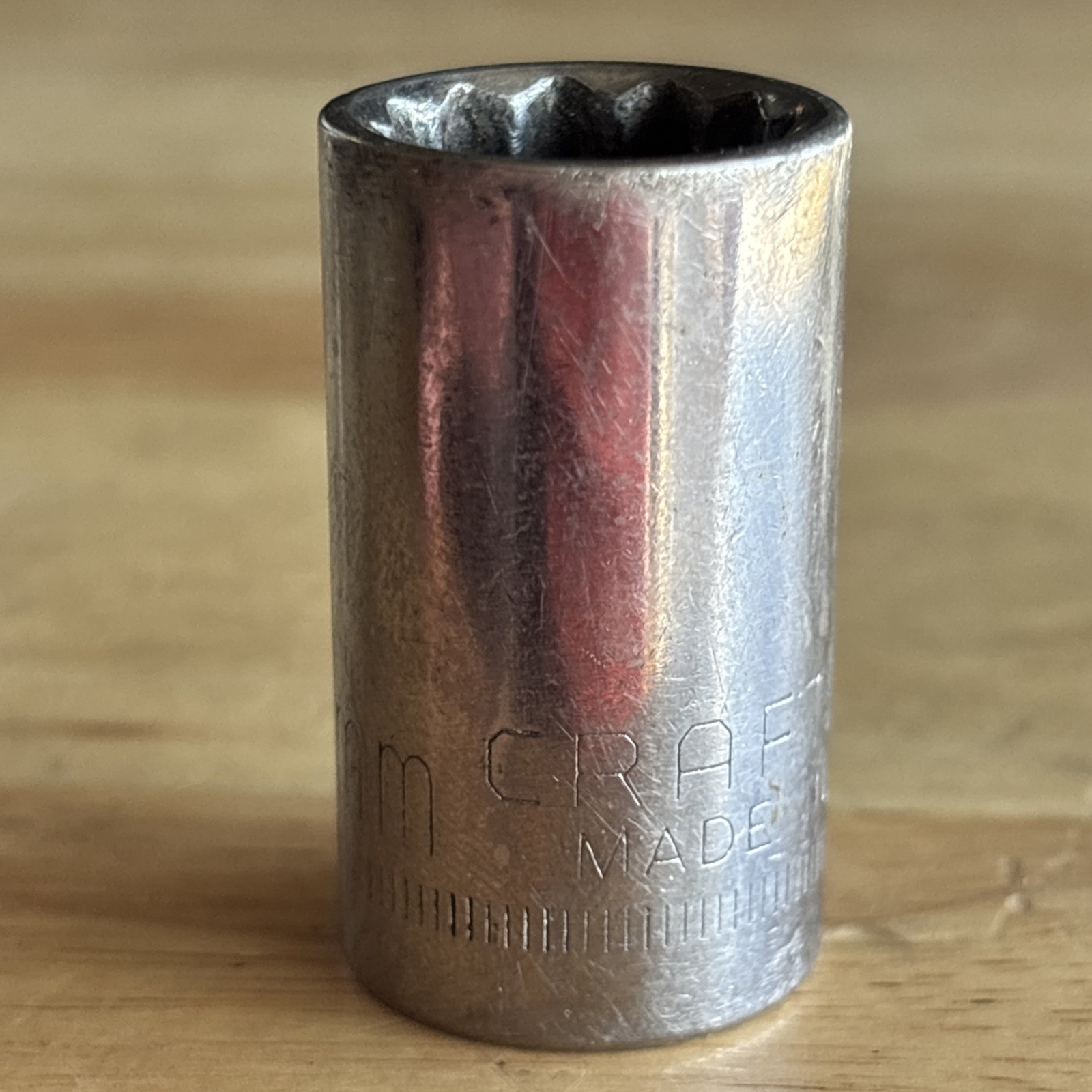 Craftsman 15mm Shallow Socket 1/2″ Drive 12 Point Inverted G1 Series 44236 USA