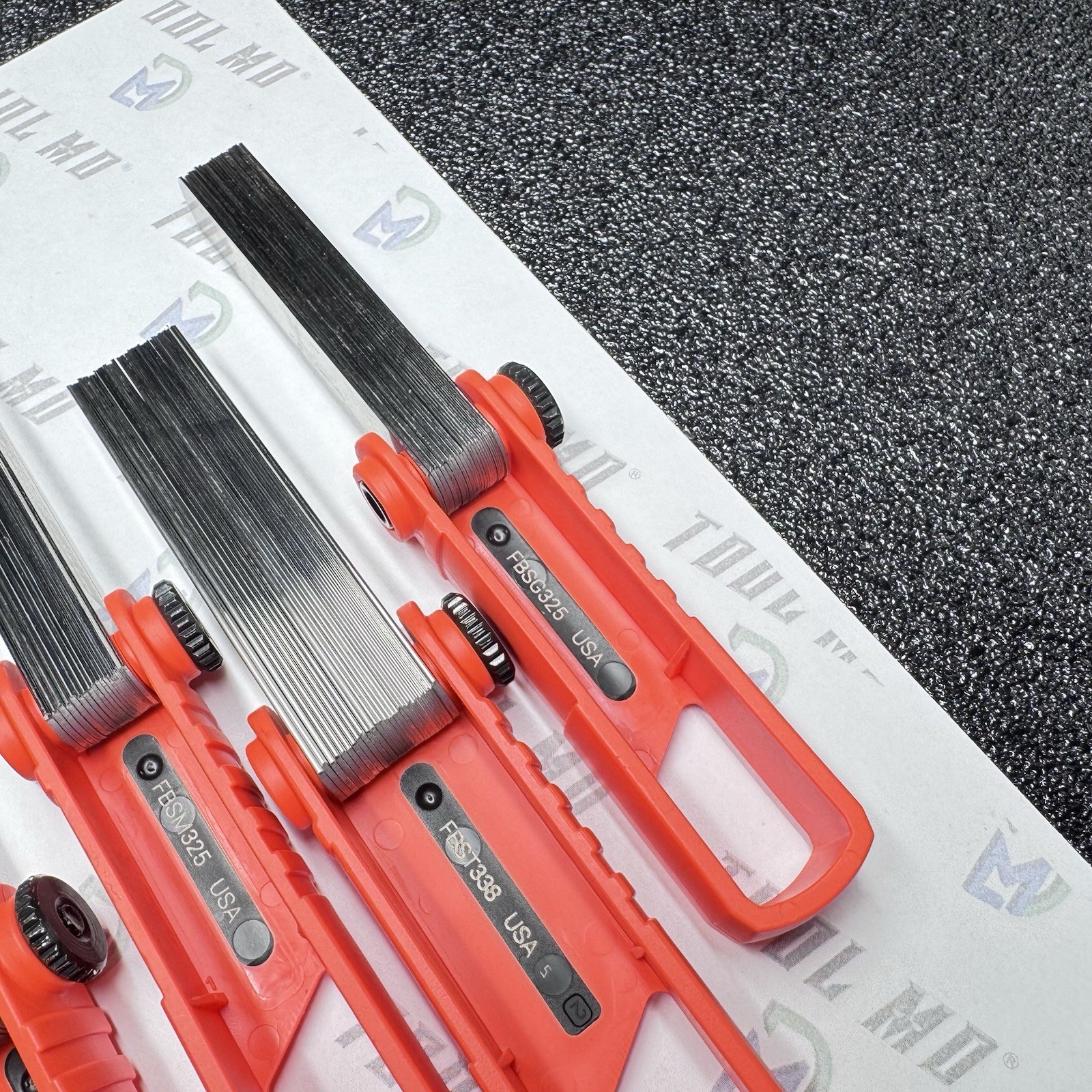 Snap-on Tools USA NEW ORANGE 4pc Offset 45° & Straight Feeler Gauge Blade Sets