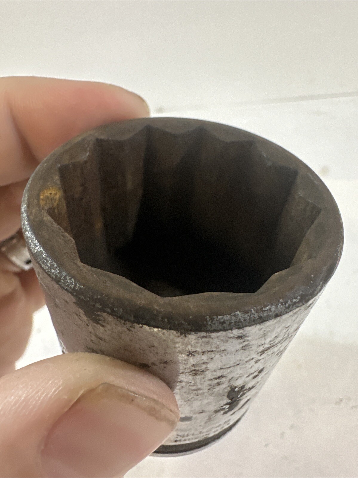 Vintage New Britain 1-1/2″ AF 3/4″ Dr Socket Heavy Duty 12pt Hub Nut Sct