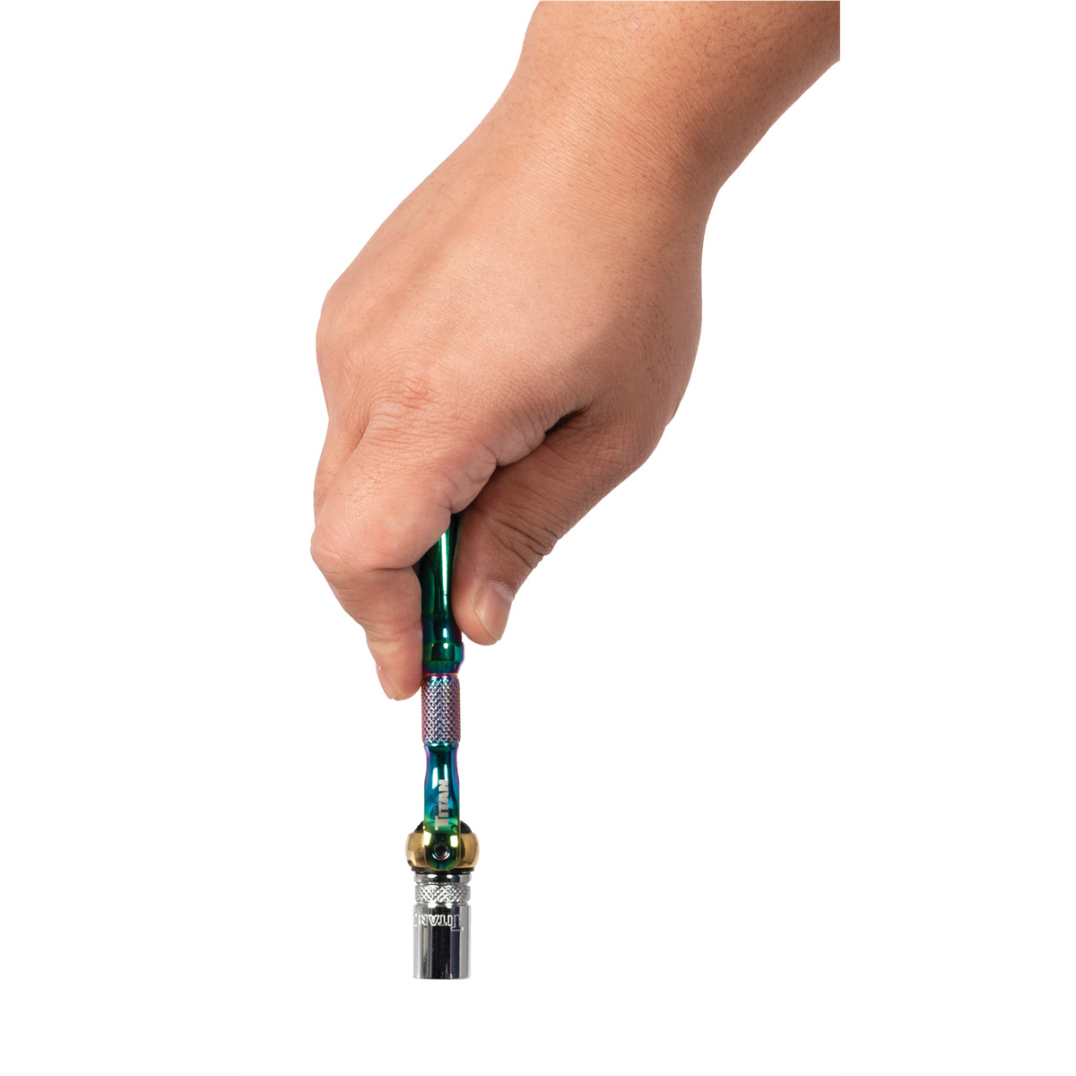 Titan 1/4 in. Drive Titanium Swivel Head Micro Ratchet