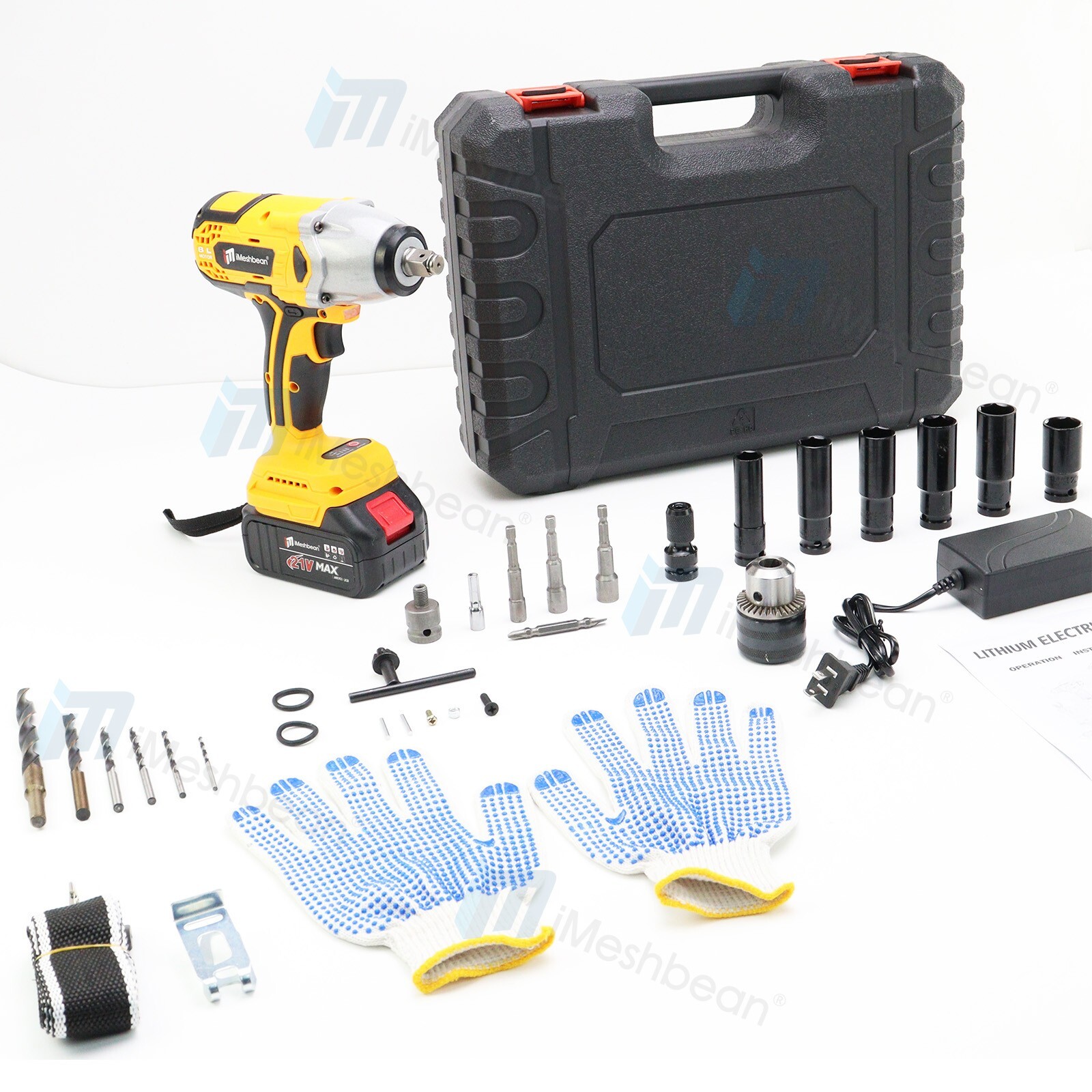 11Pc 5 In Polishing Pads Sponge Woolen Waxing Buffing Pad Kits M14 Drill Adapter