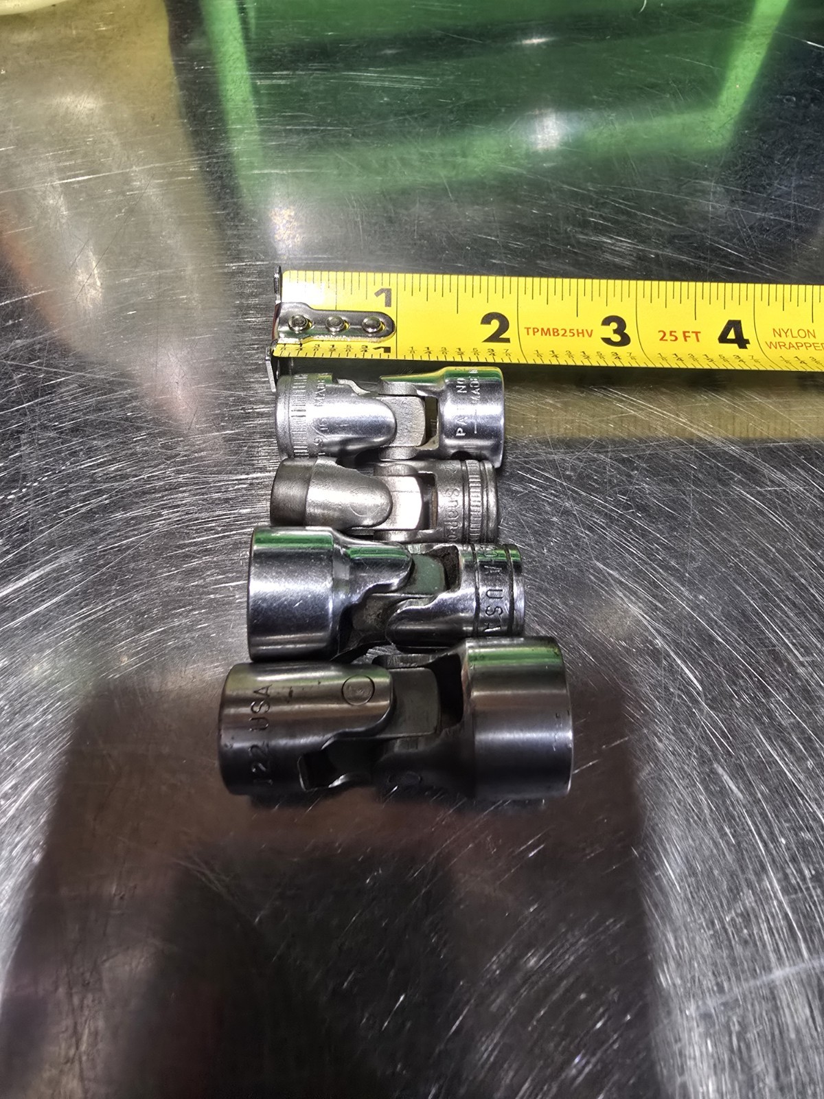 Snap On Tools 3/8 Drive 12 Point SAE Swivels. Excellent Condition. Not A Set