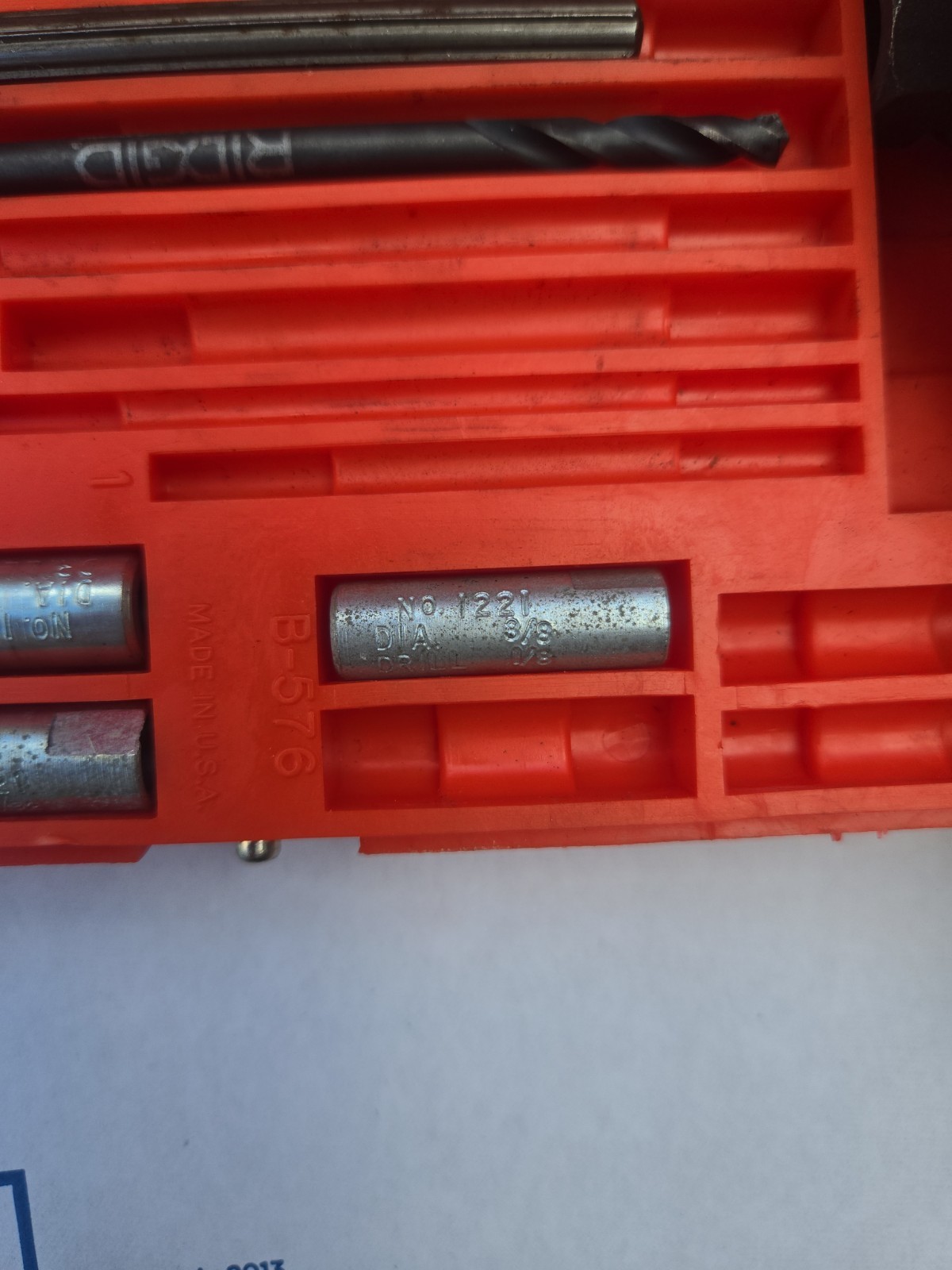 BLUE POINT No. 1020 Screw Extractor Set, MISSING PIECES, PARTIAL SET, AS IS