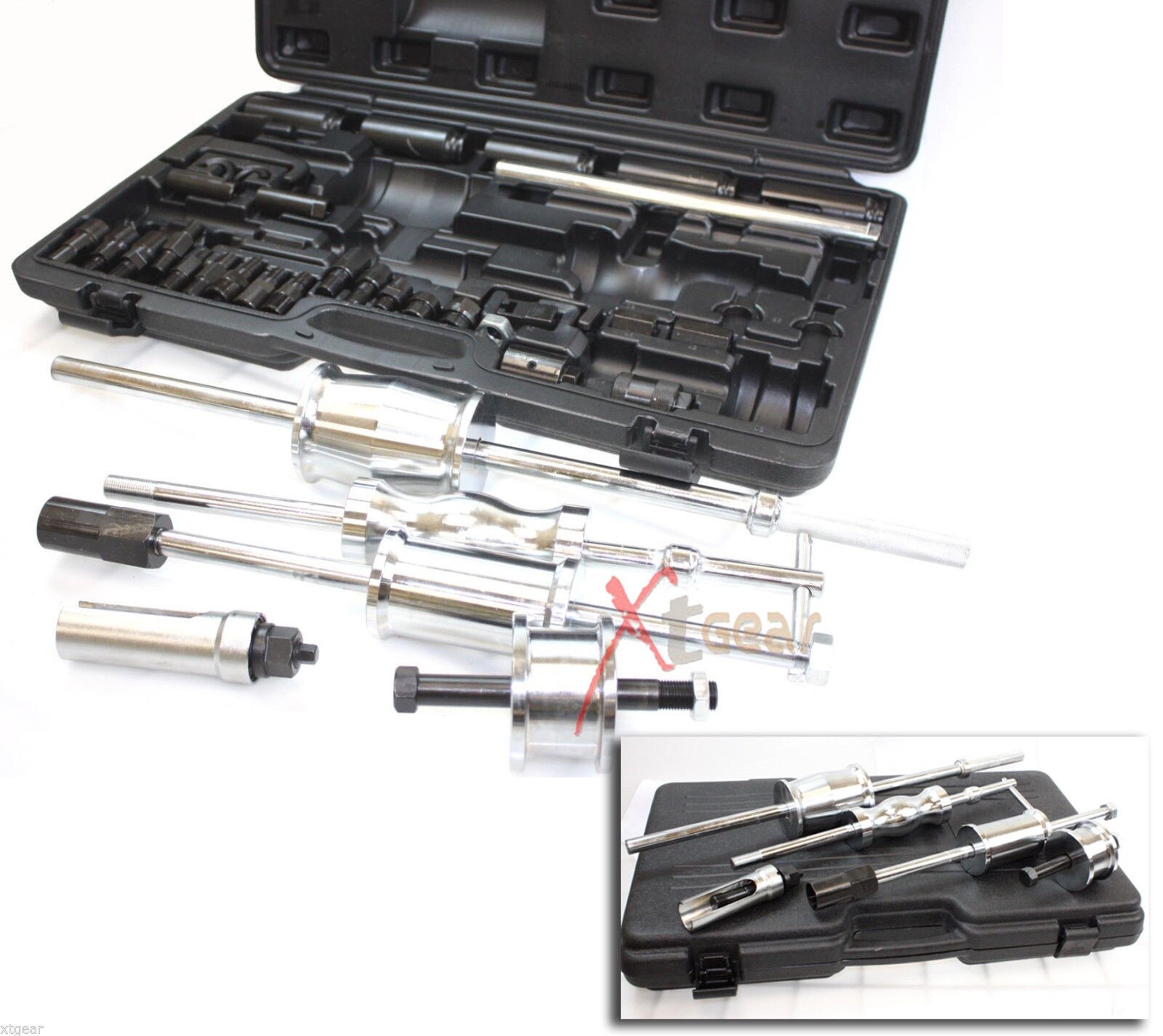 MASTER DIESEL INJECTOR EXTRACTOR SLIDE HAMMER PULLER EXTRACTOR COMPLETE SET