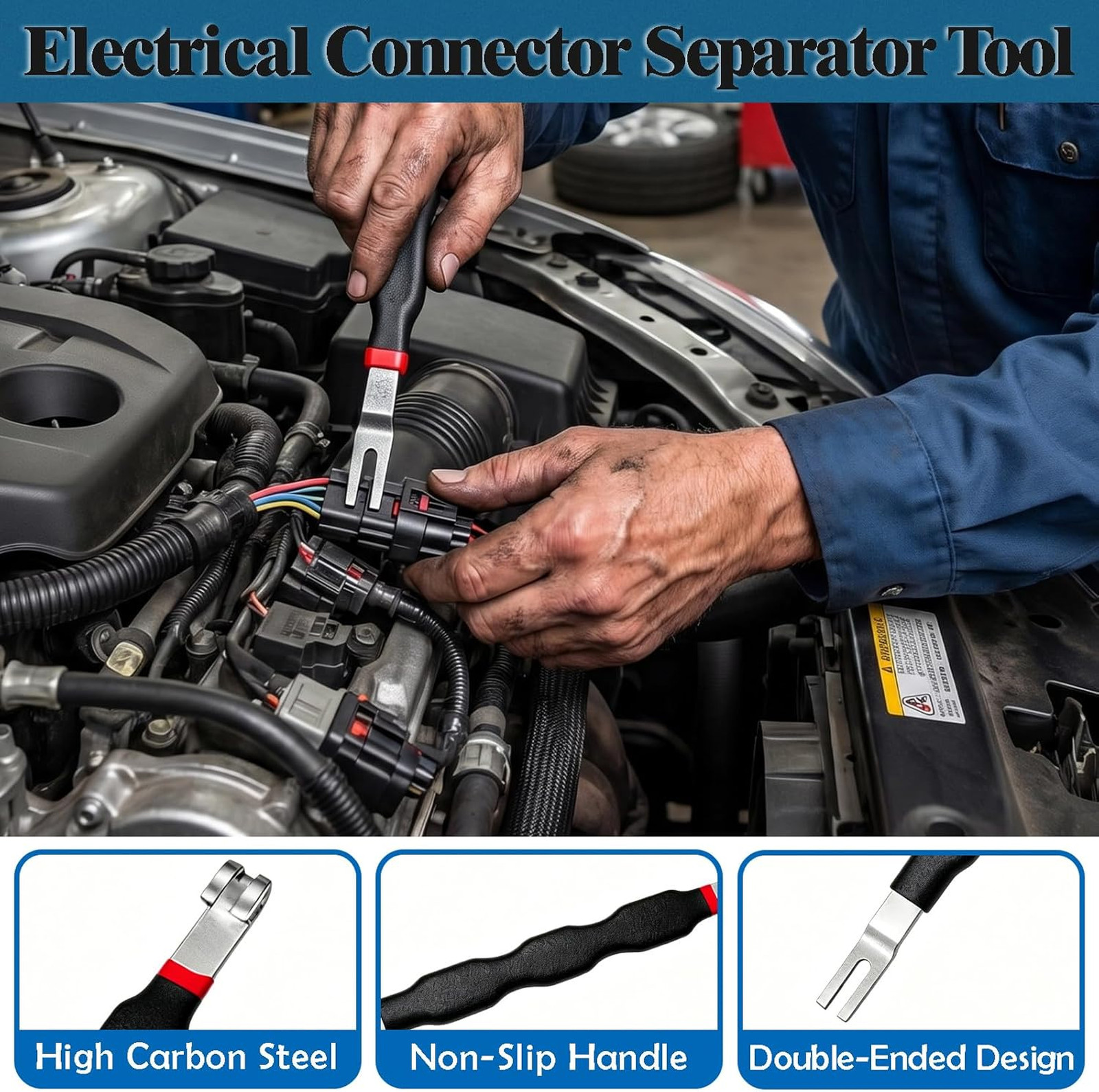 5PCS Automotive Electrical Disconnect Pliers with Connector Removal Tool & Hose